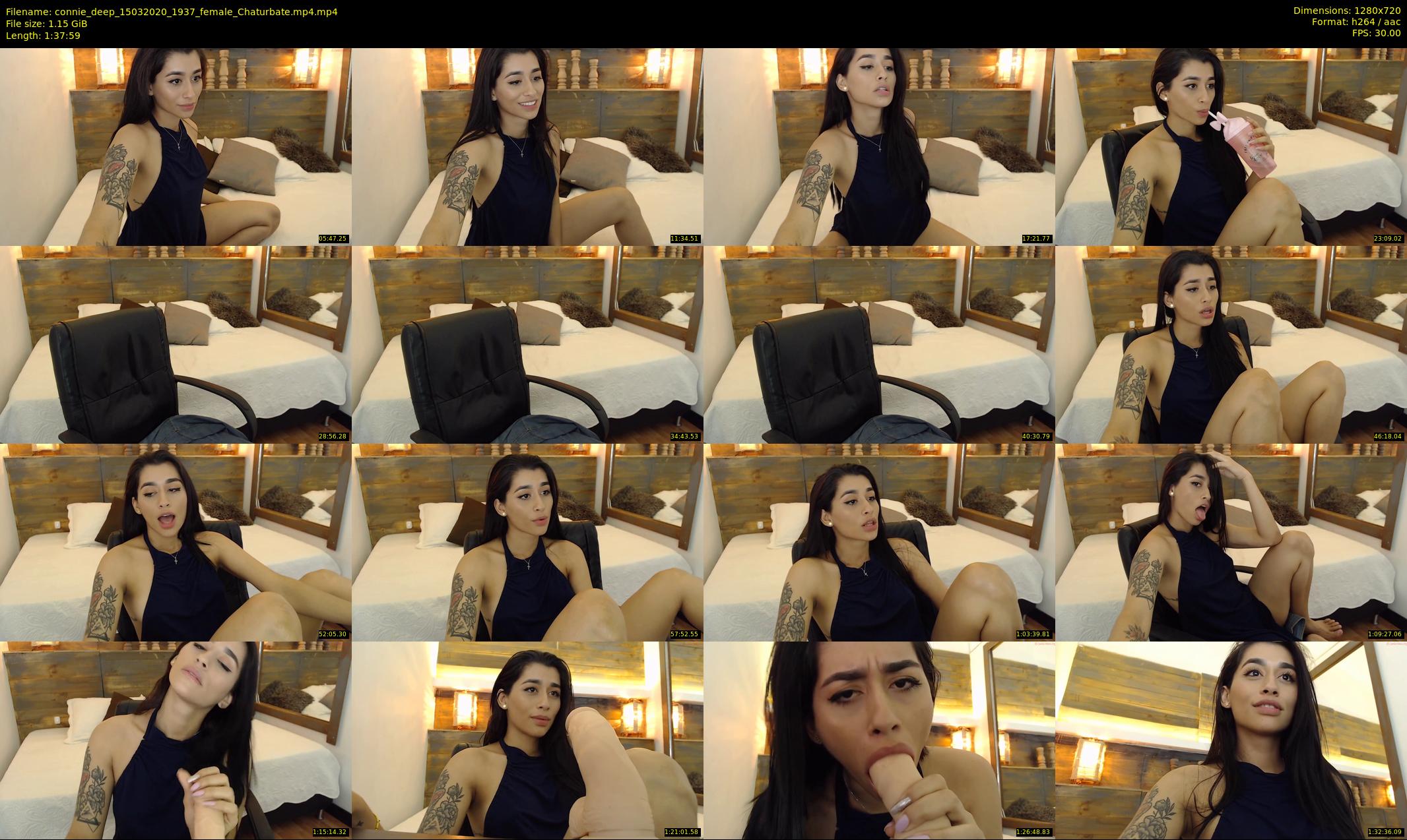 connie_deep — 98 minute Chaturbate female cam show recording, 720p, Mar 15, 2020