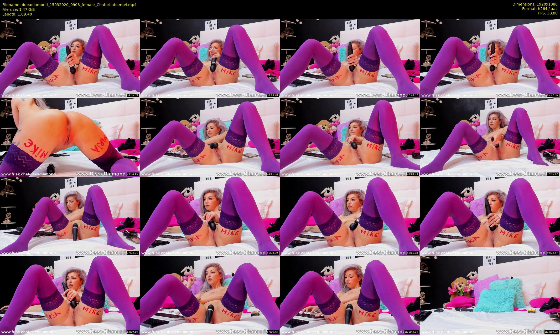 deeadiamond — 70 minute Chaturbate female cam show recording, 1080p, Mar 15, 2020