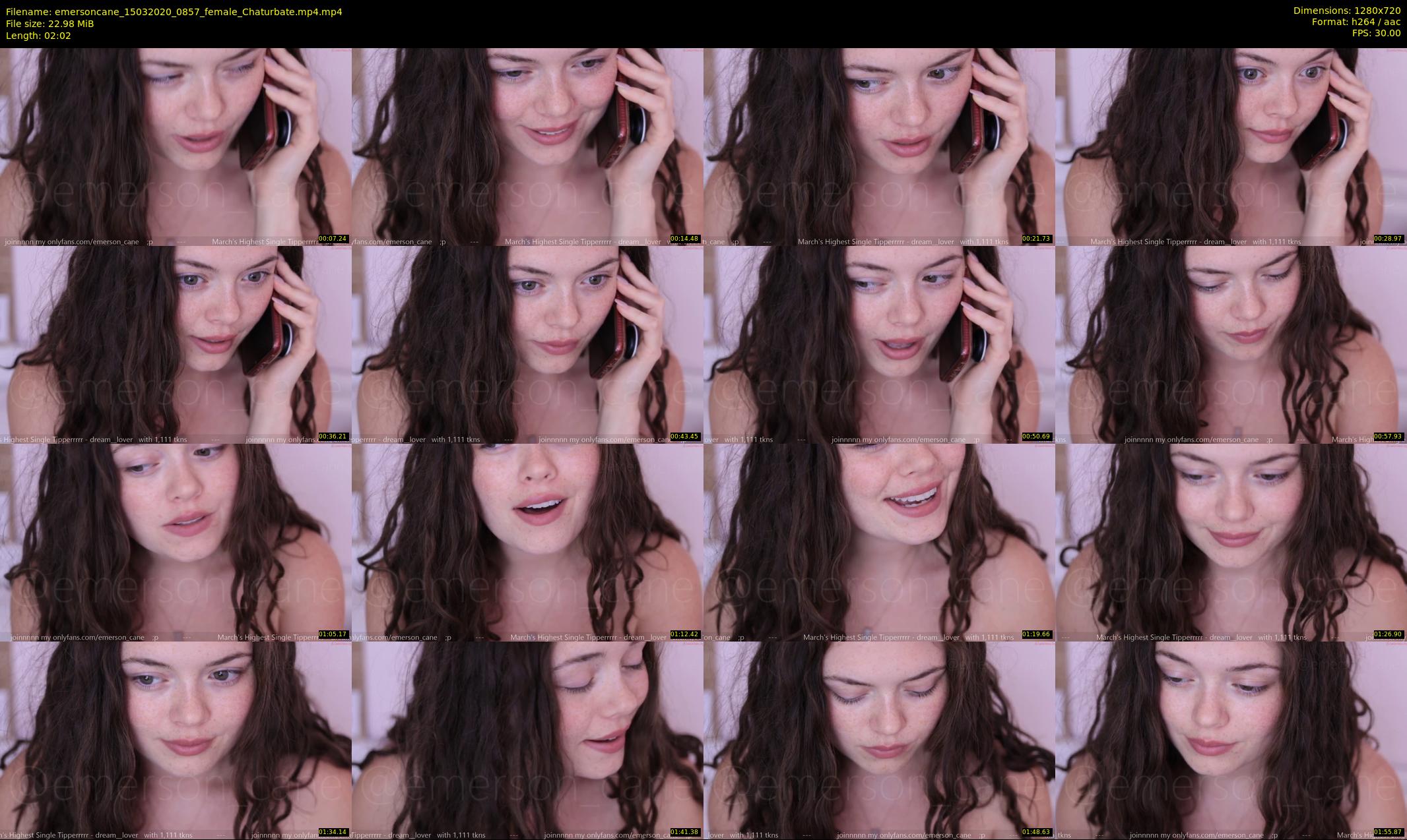 emersoncane — 3 minute Chaturbate female cam show recording, 720p, Mar 15, 2020