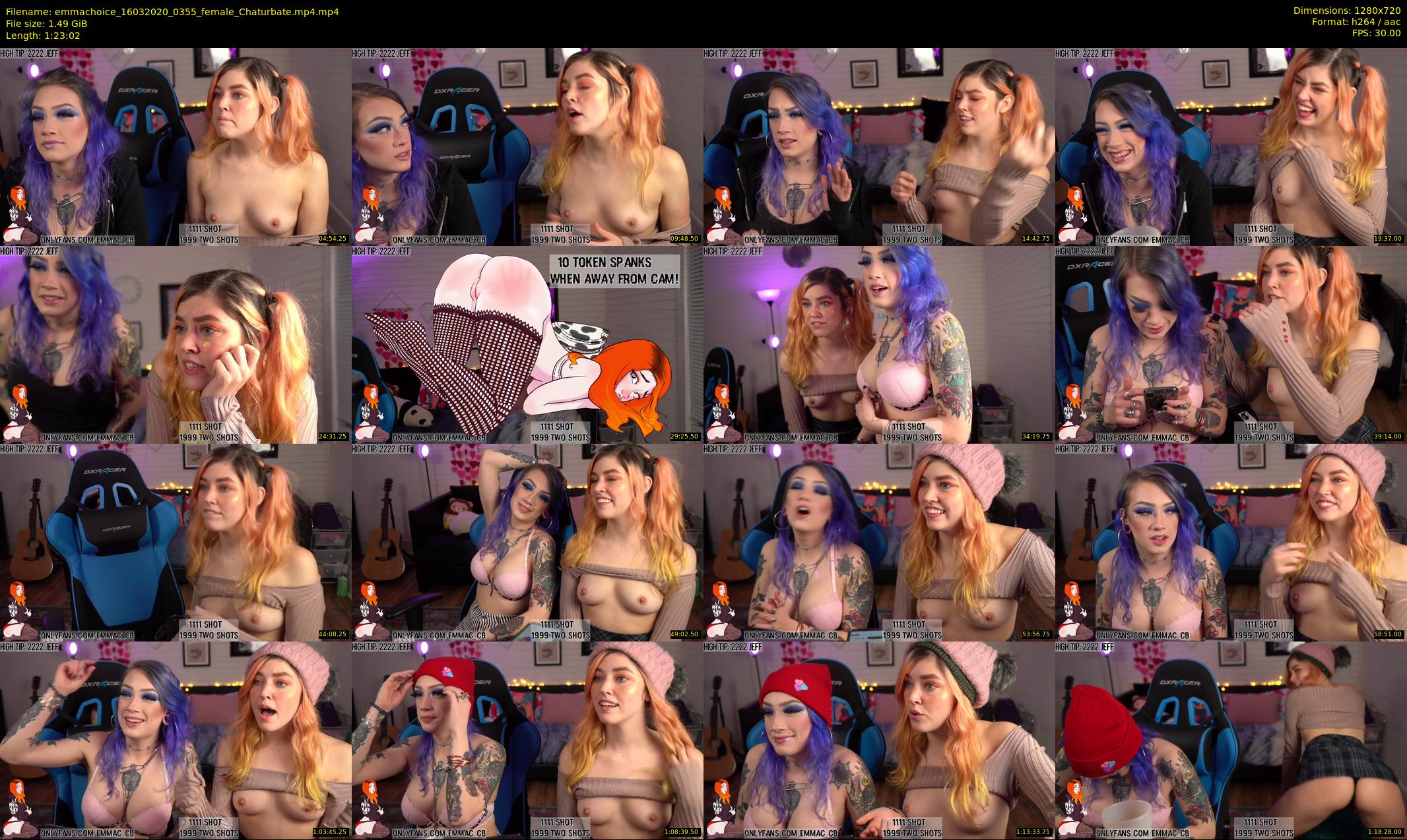 emmachoice — 84 minute Chaturbate female cam show recording, 720p, Mar 16, 2020