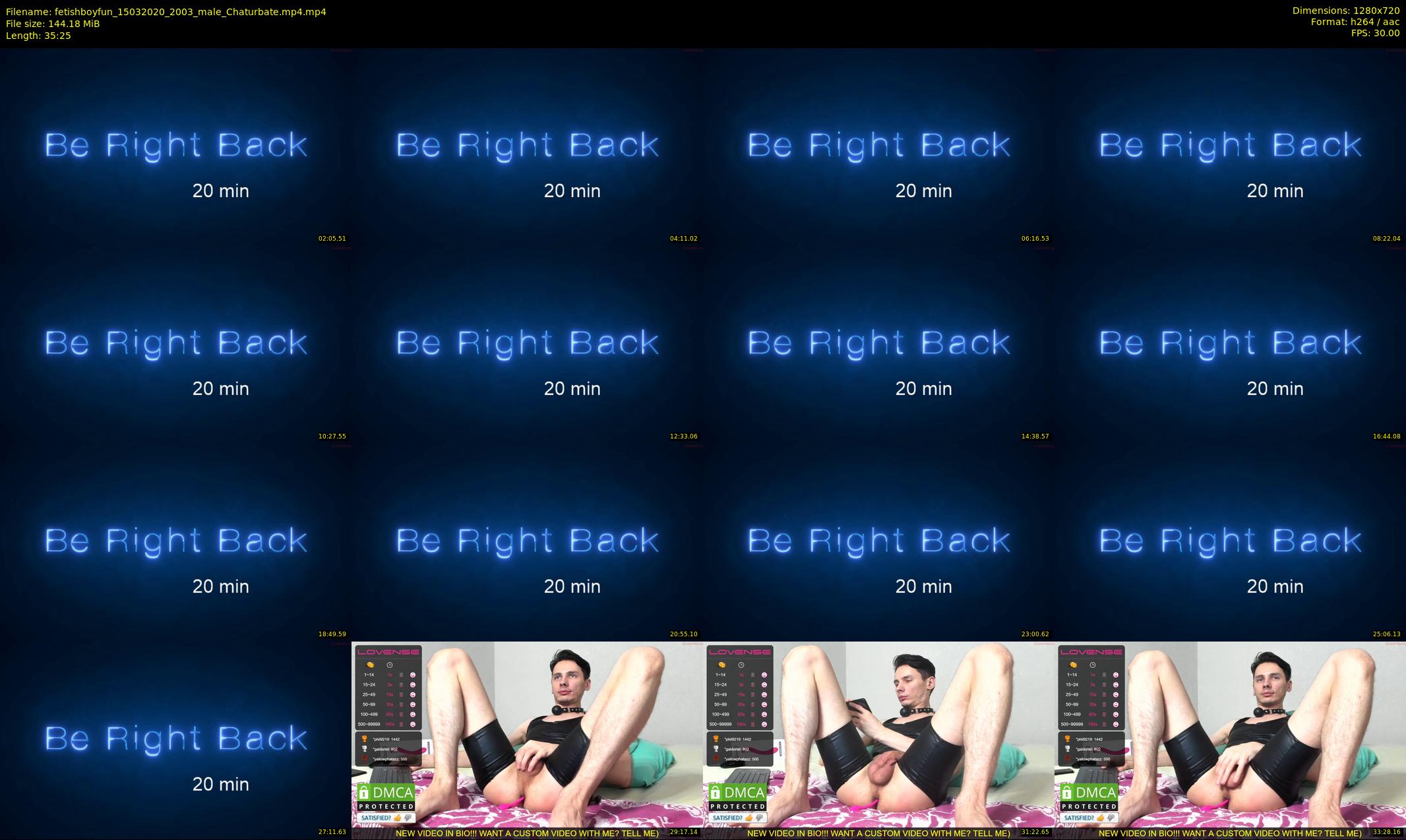 fetishboyfun — 36 minute Chaturbate male cam show recording, 720p, Mar 15, 2020