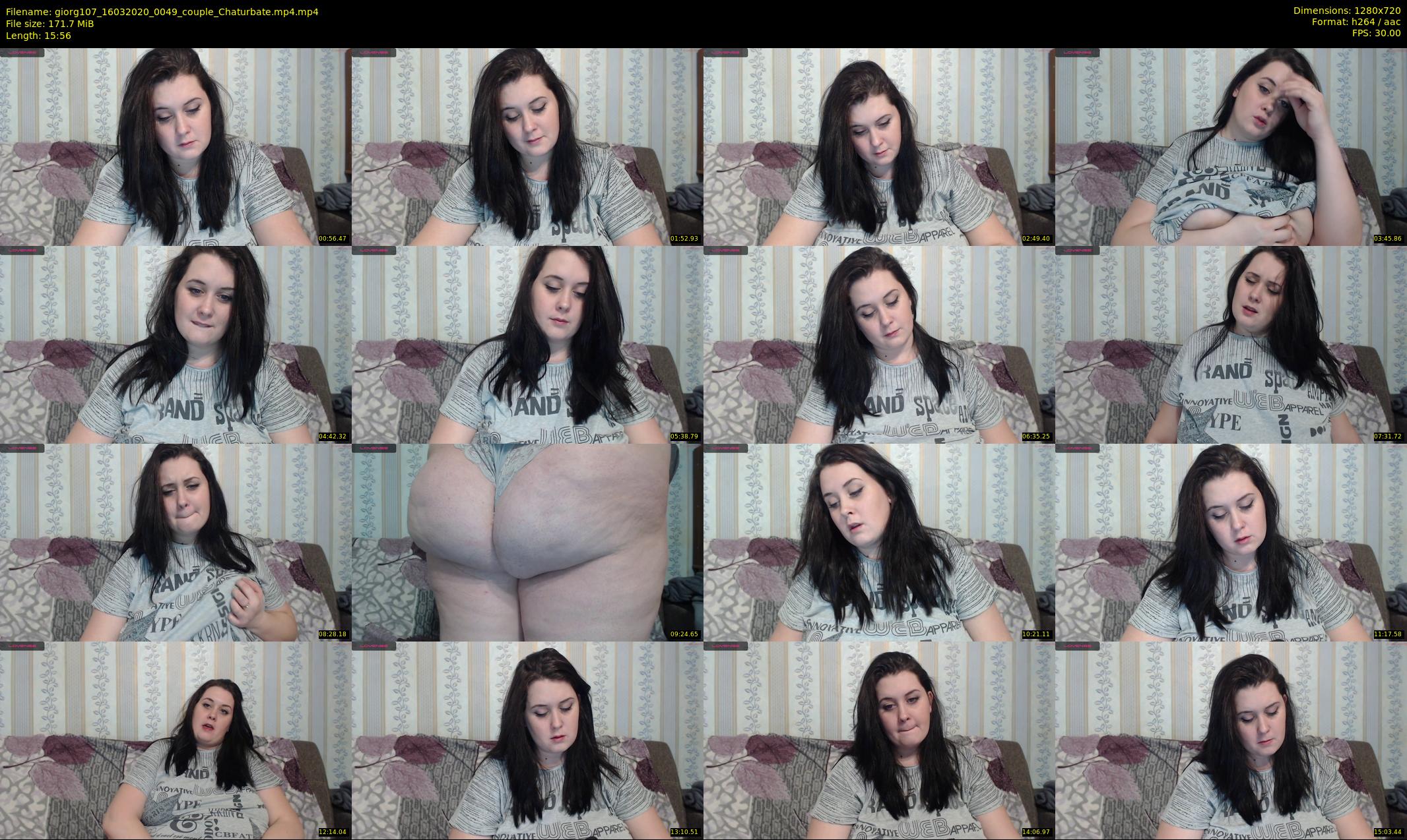 giorg107 — 16 minute Chaturbate couple cam show recording, 720p, Mar 16, 2020