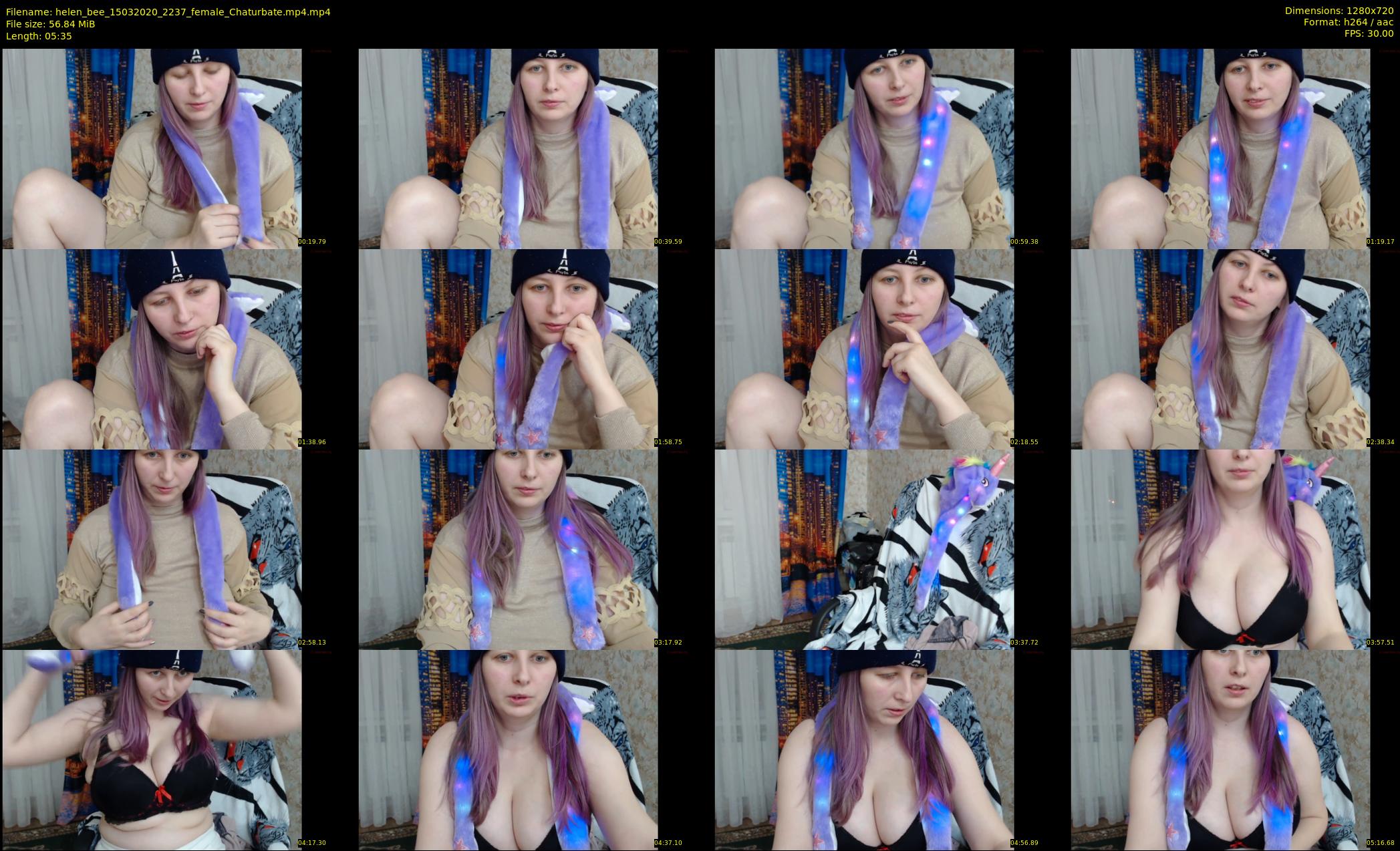 helen_bee — 6 minute Chaturbate female cam show recording, 720p, Mar 15, 2020