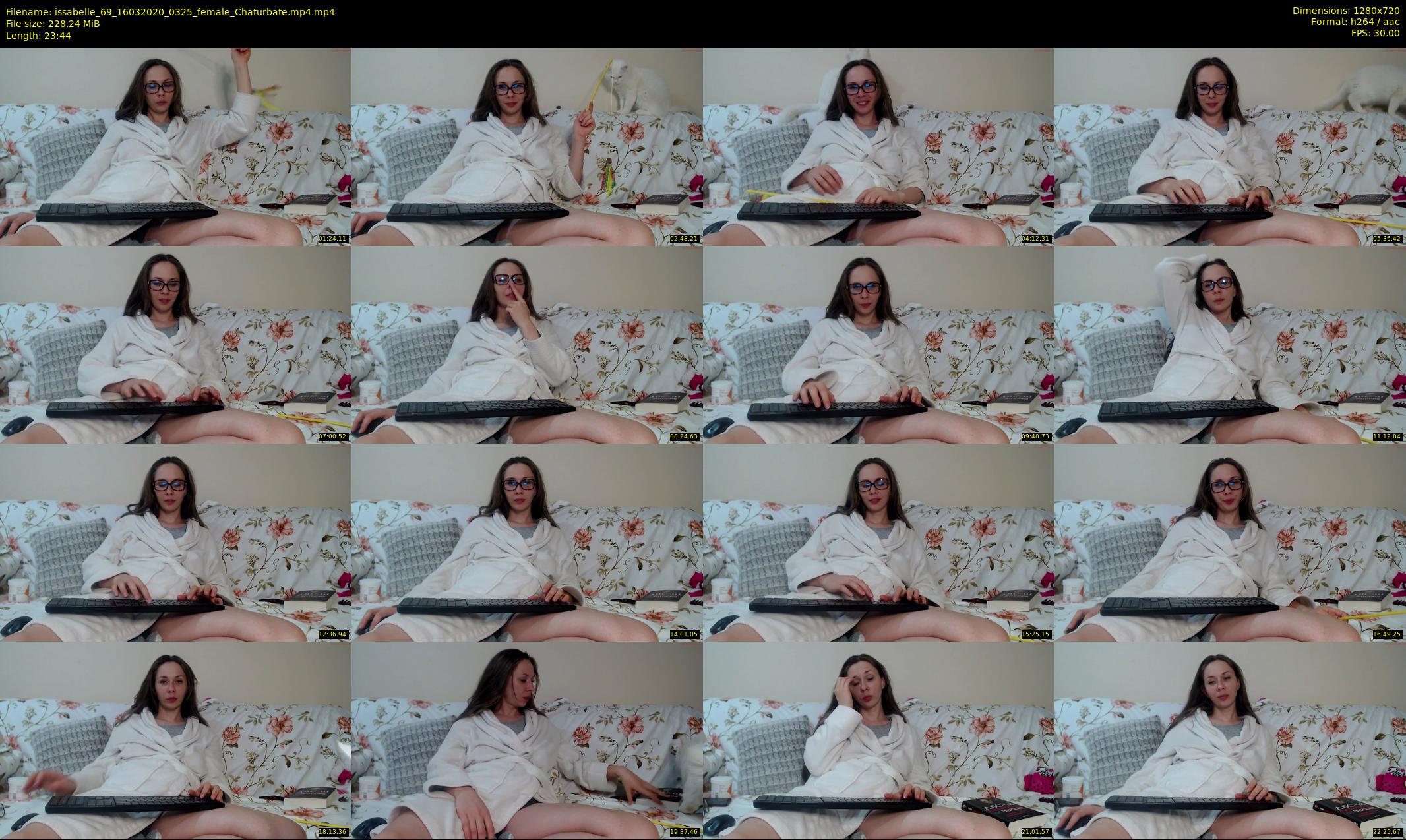 issabelle_69 — 24 minute Chaturbate couple cam show recording, 720p, Mar 16, 2020