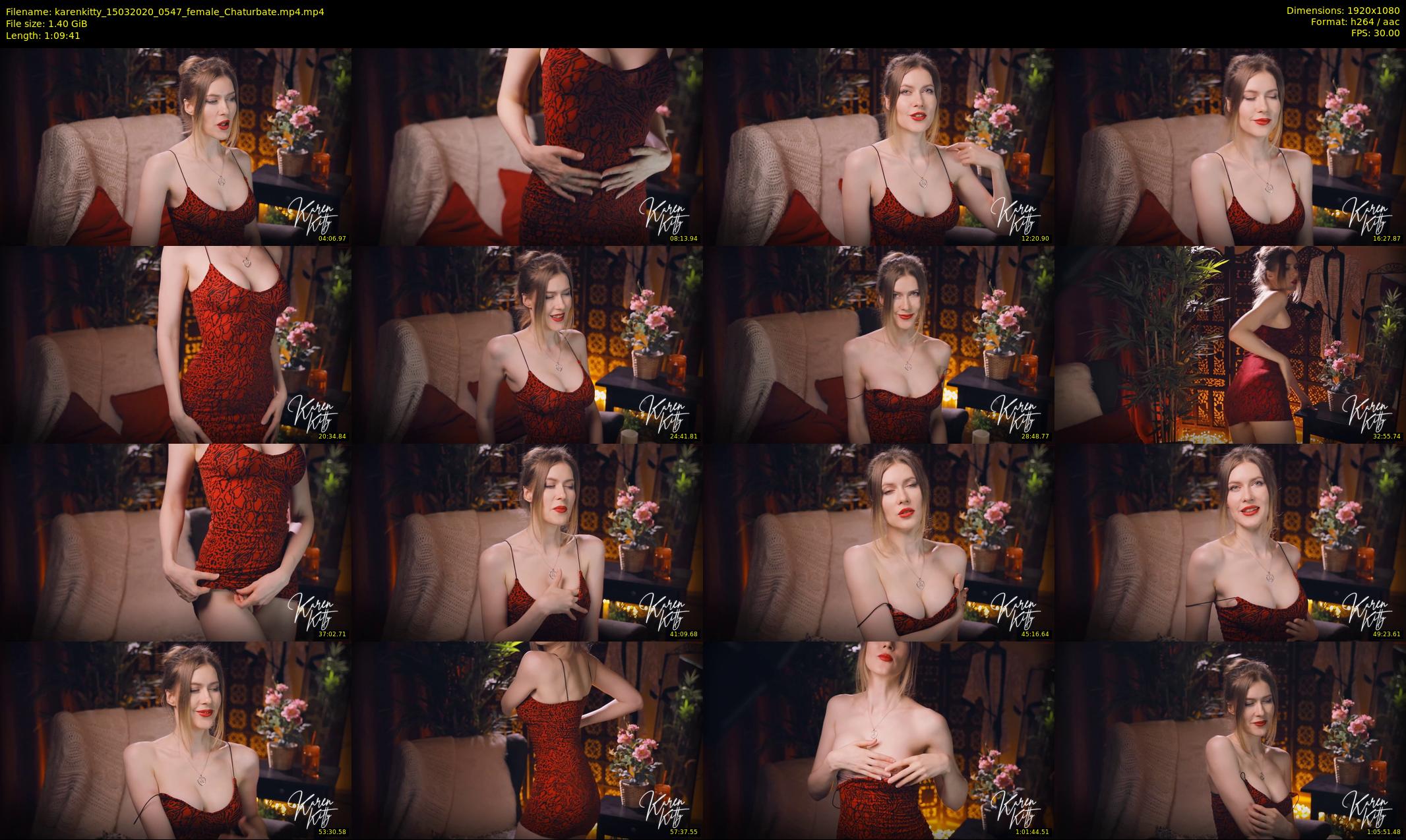 karenkitty — 70 minute Chaturbate female cam show recording, 1080p, Mar 15, 2020