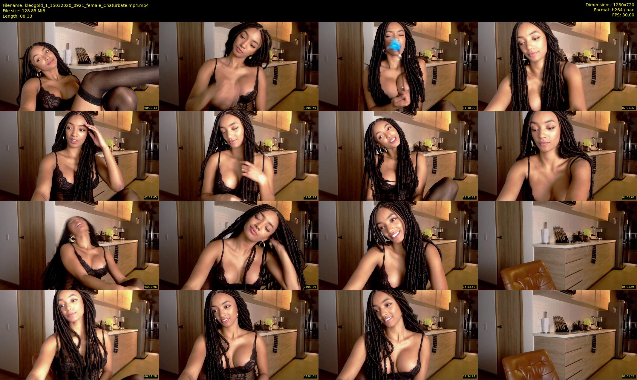 kleogold_1 — 9 minute Chaturbate female cam show recording, 720p, Mar 15, 2020