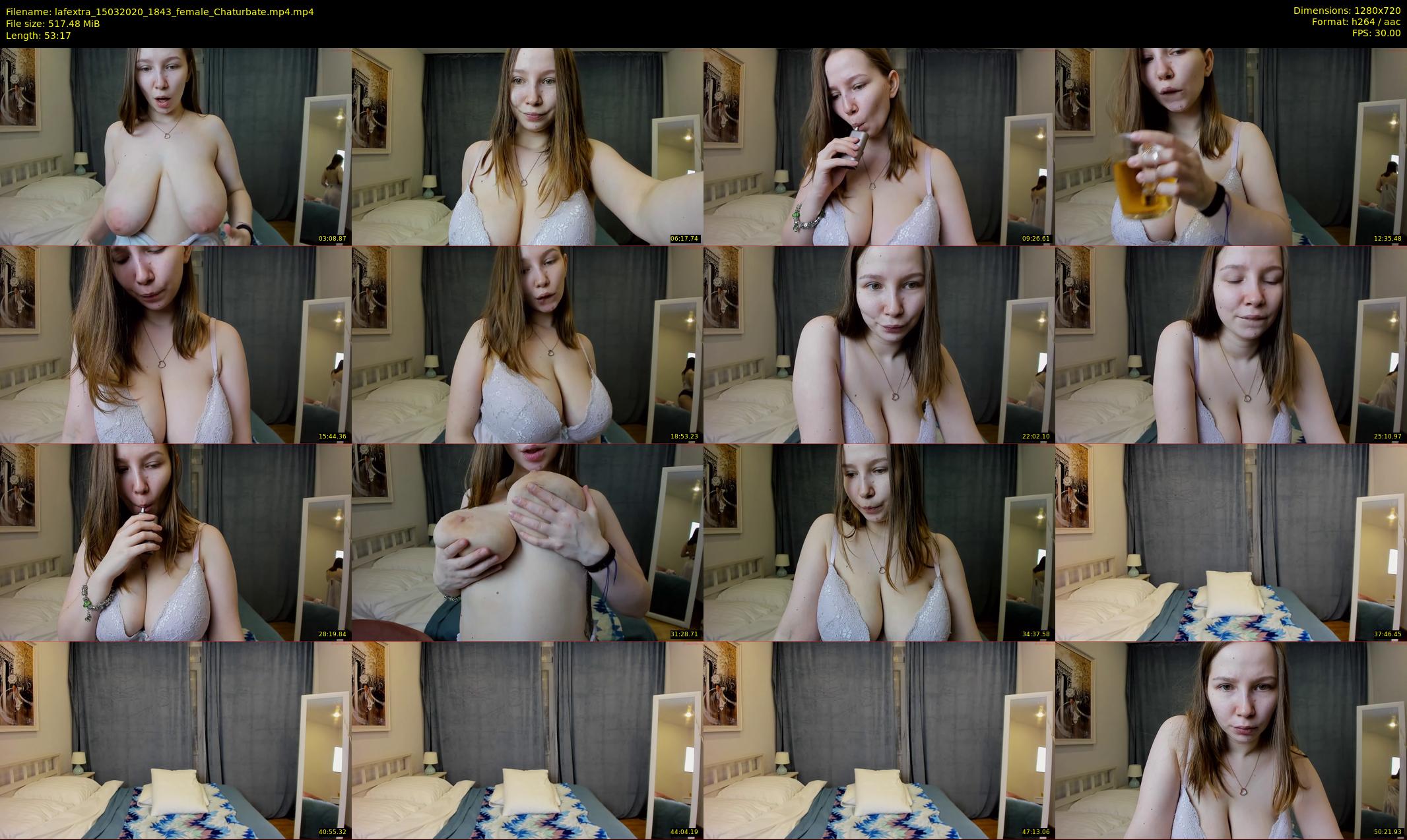 lafextra — 54 minute Chaturbate female cam show recording, 720p, Mar 15, 2020