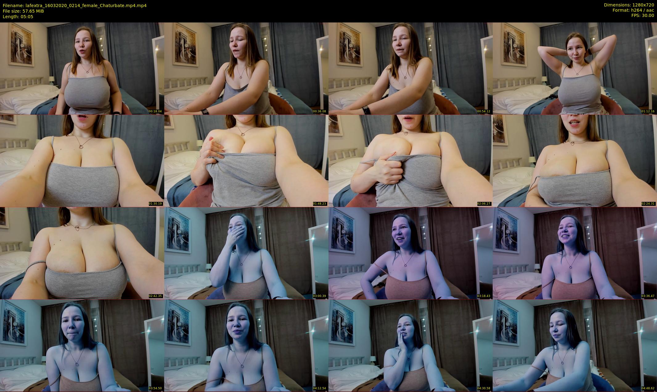 lafextra — 6 minute Chaturbate female cam show recording, 720p, Mar 16, 2020