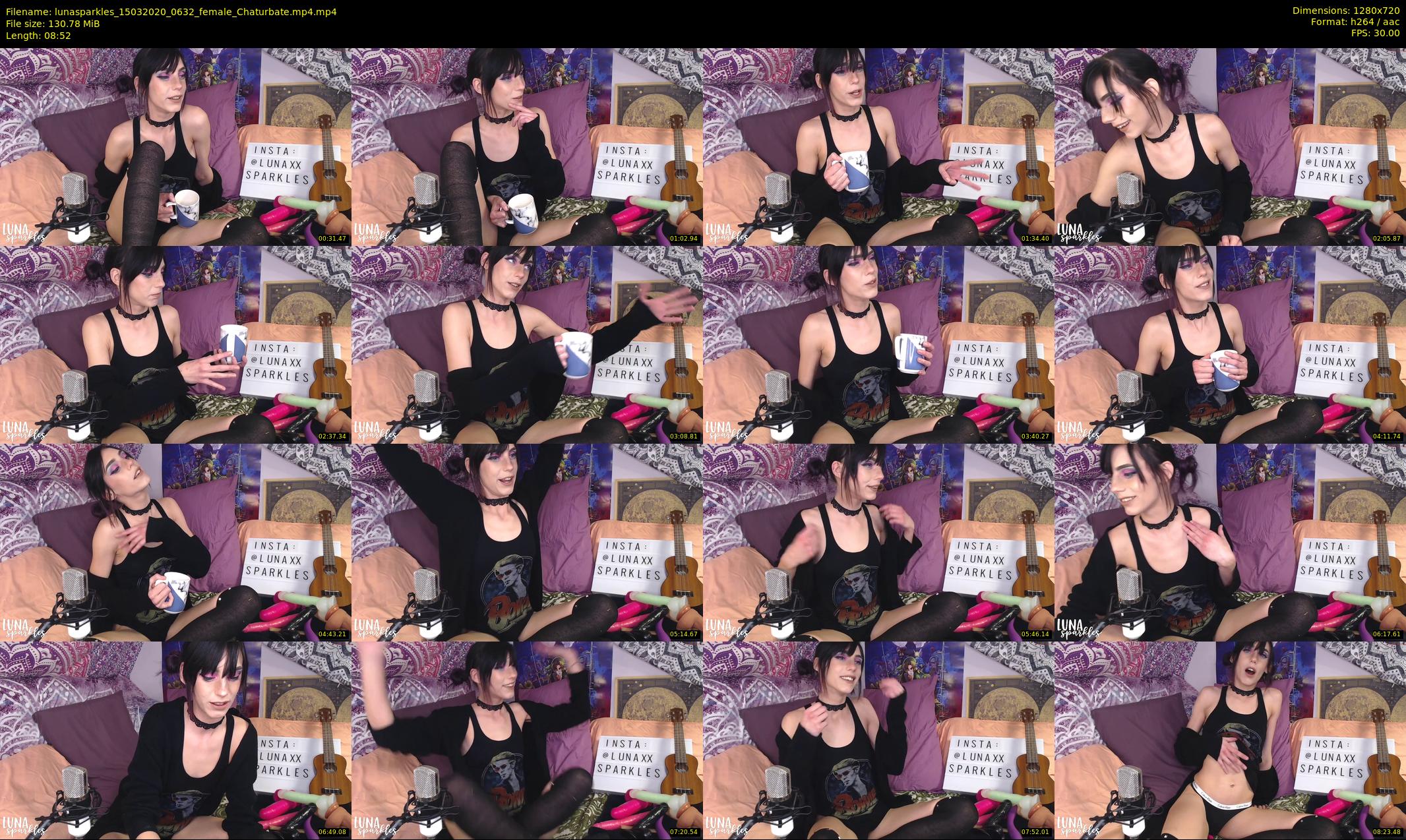 lunasparkles — 9 minute Chaturbate female cam show recording, 720p, Mar 15, 2020