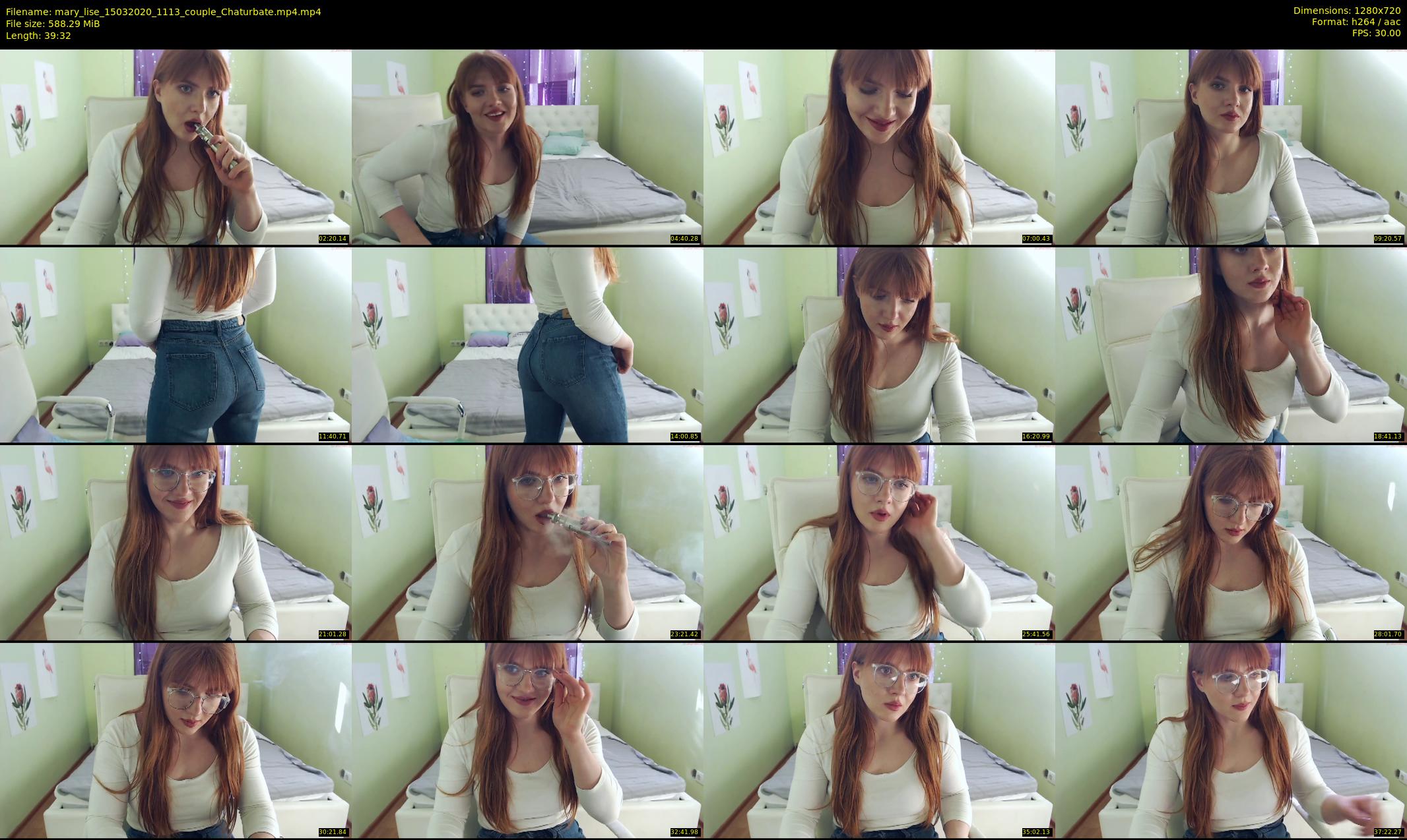 mary_lise — 40 minute Chaturbate couple cam show recording, 720p, Mar 15, 2020