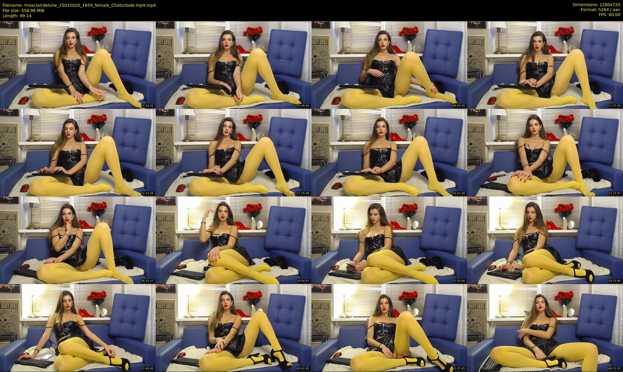 missclairdelune — 50 minute Chaturbate female cam show recording, 720p, Mar 15, 2020