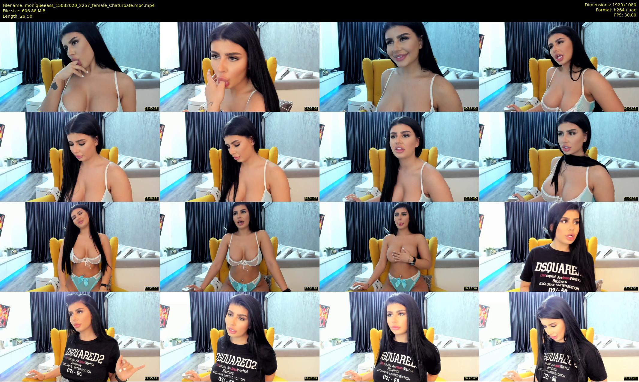 moniqueeass — 30 minute Chaturbate female cam show recording, 1080p, Mar 15, 2020