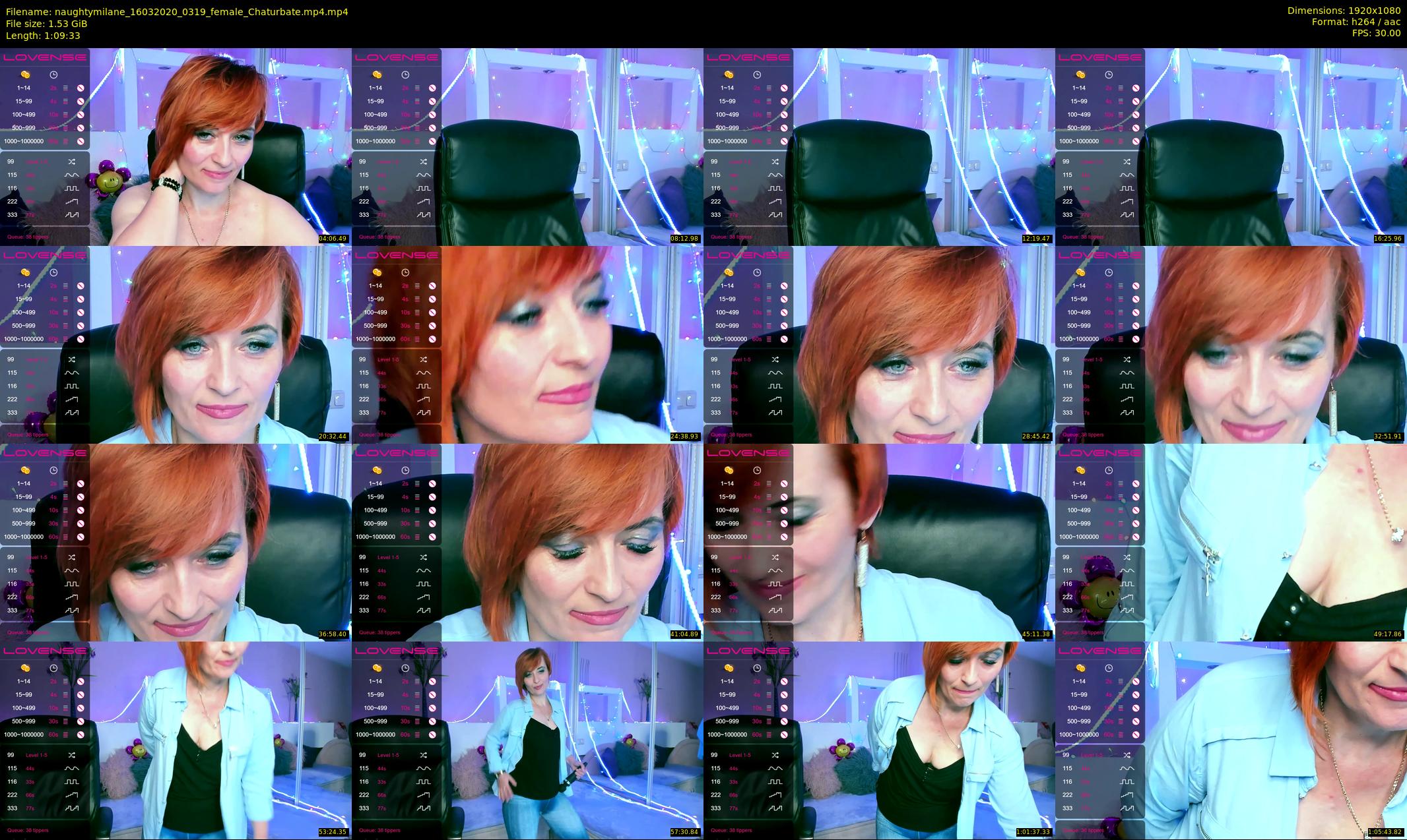 naughtymilane — 70 minute Chaturbate female cam show recording, 1080p, Mar 16, 2020