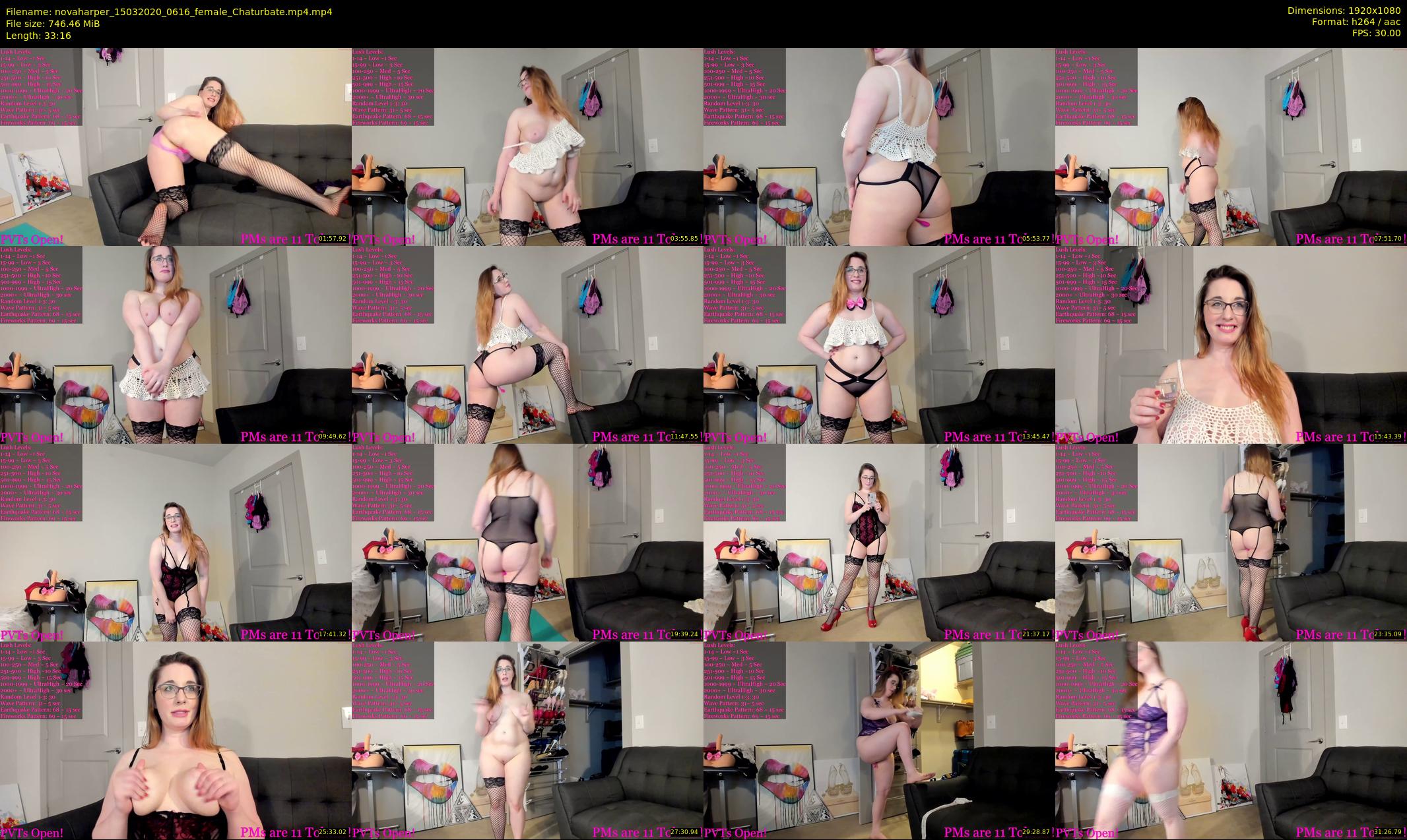 novaharper — 34 minute Chaturbate female cam show recording, 1080p, Mar 15, 2020