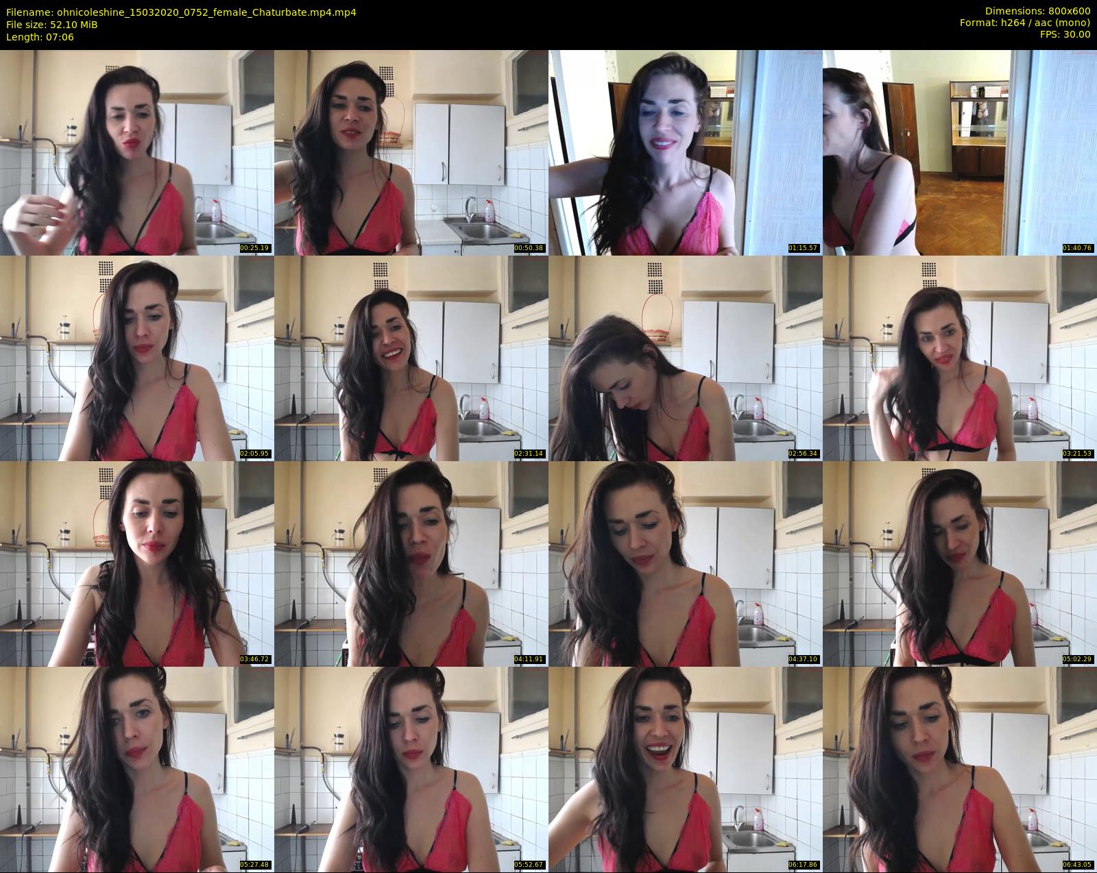 ohnicoleshine — 8 minute Chaturbate female cam show recording, 480p, Mar 15, 2020