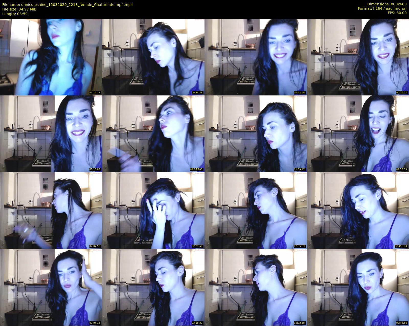 ohnicoleshine — 4 minute Chaturbate female cam show recording, 480p, Mar 15, 2020