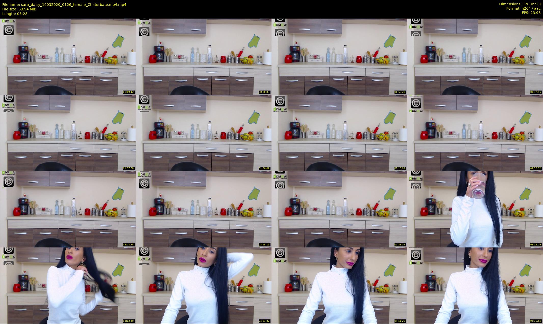 sara_daisy — 6 minute Chaturbate female cam show recording, 720p, Mar 16, 2020