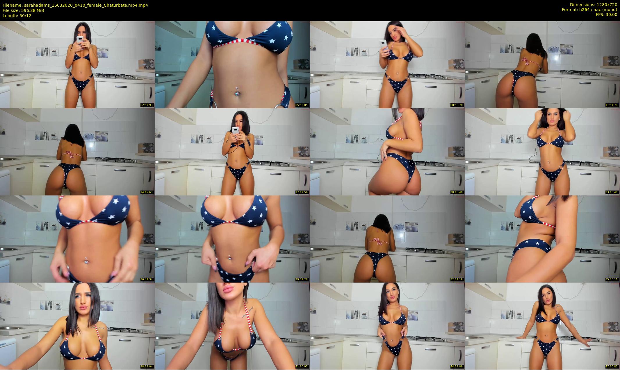 sarahadams — 51 minute Chaturbate female cam show recording, 720p, Mar 16, 2020