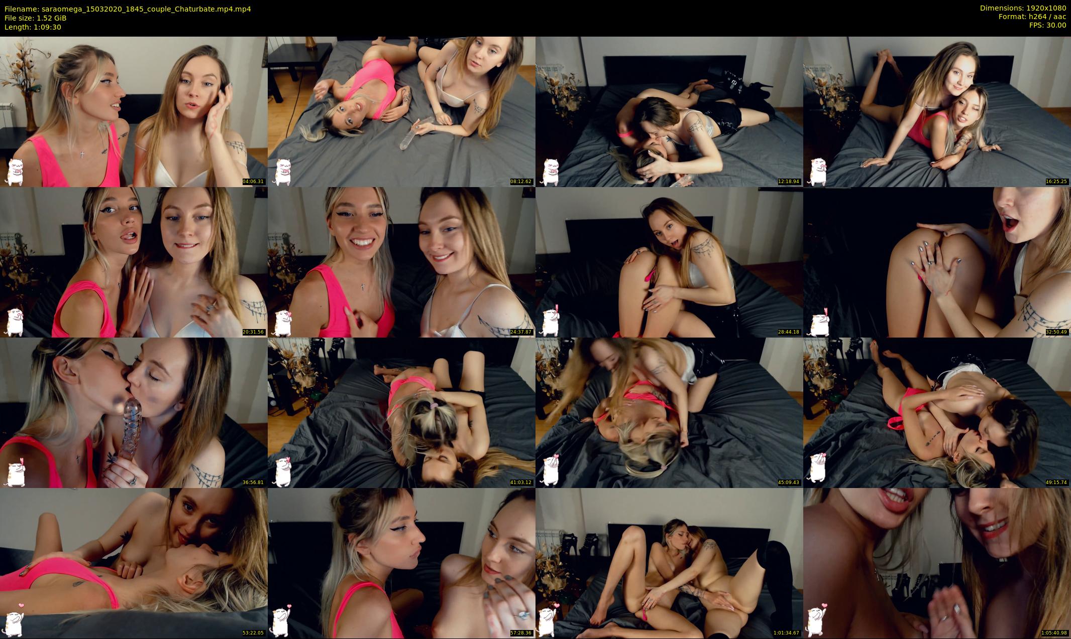 saraomega — 70 minute Chaturbate couple cam show recording, 1080p, Mar 15, 2020