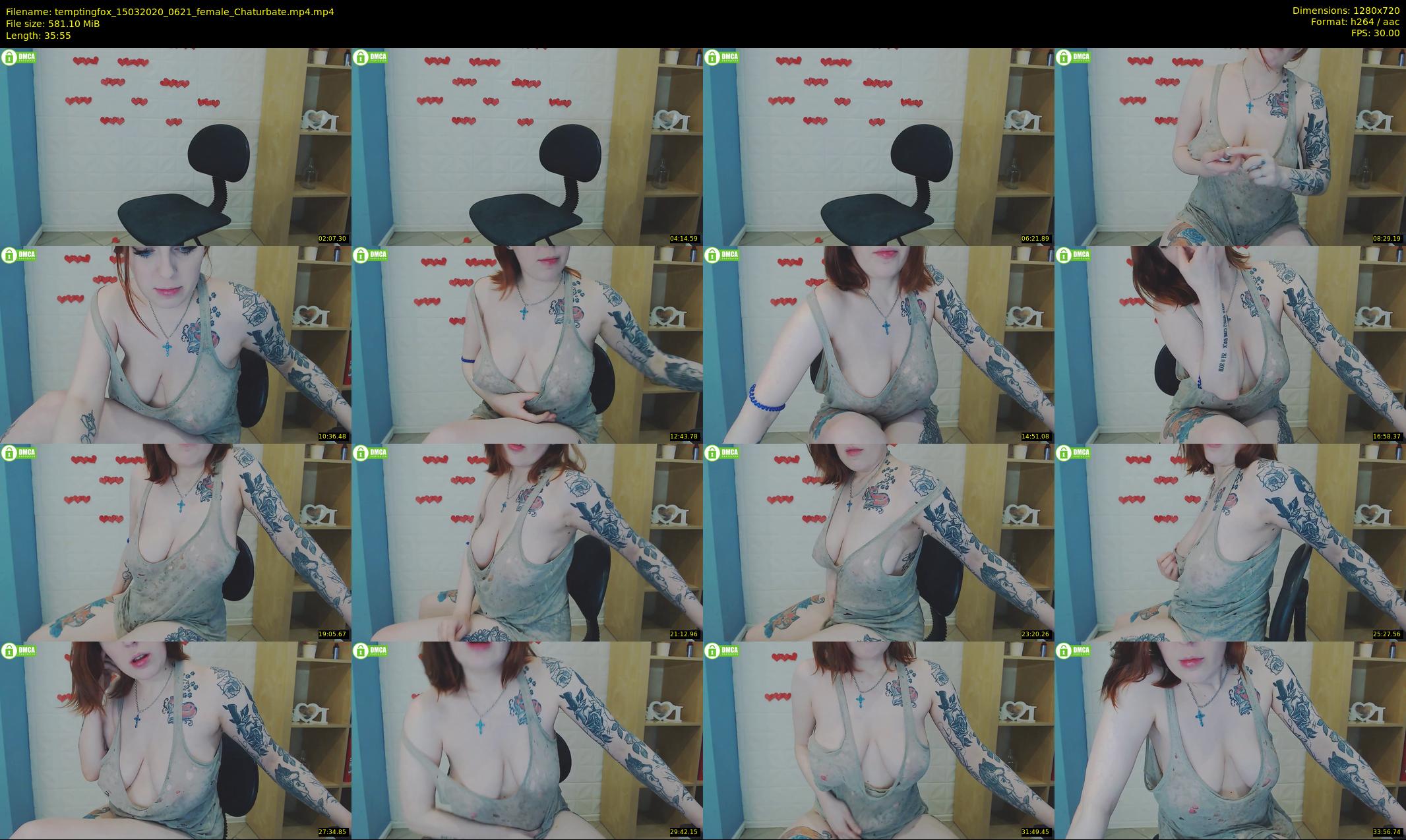 temptingfox — 36 minute Chaturbate female cam show recording, 720p, Mar 15, 2020