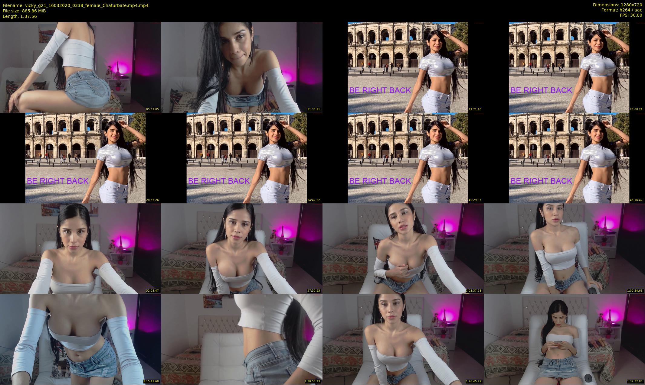 vicky_g21 — 98 minute Chaturbate female cam show recording, 720p, Mar 16, 2020