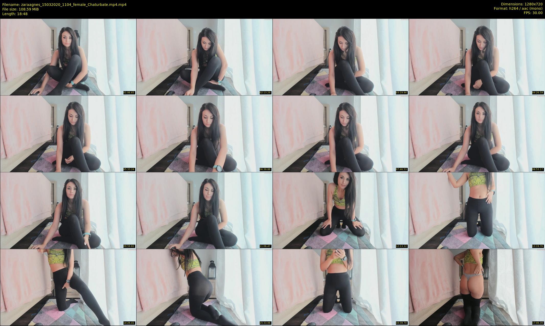 zaraagnes — 19 minute Chaturbate female cam show recording, 720p, Mar 15, 2020