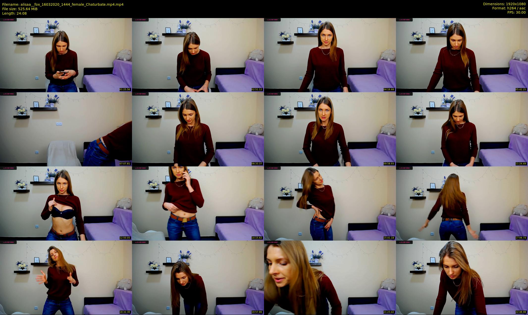 alisaa__fox — 25 minute Chaturbate female cam show recording, 1080p, Mar 16, 2020