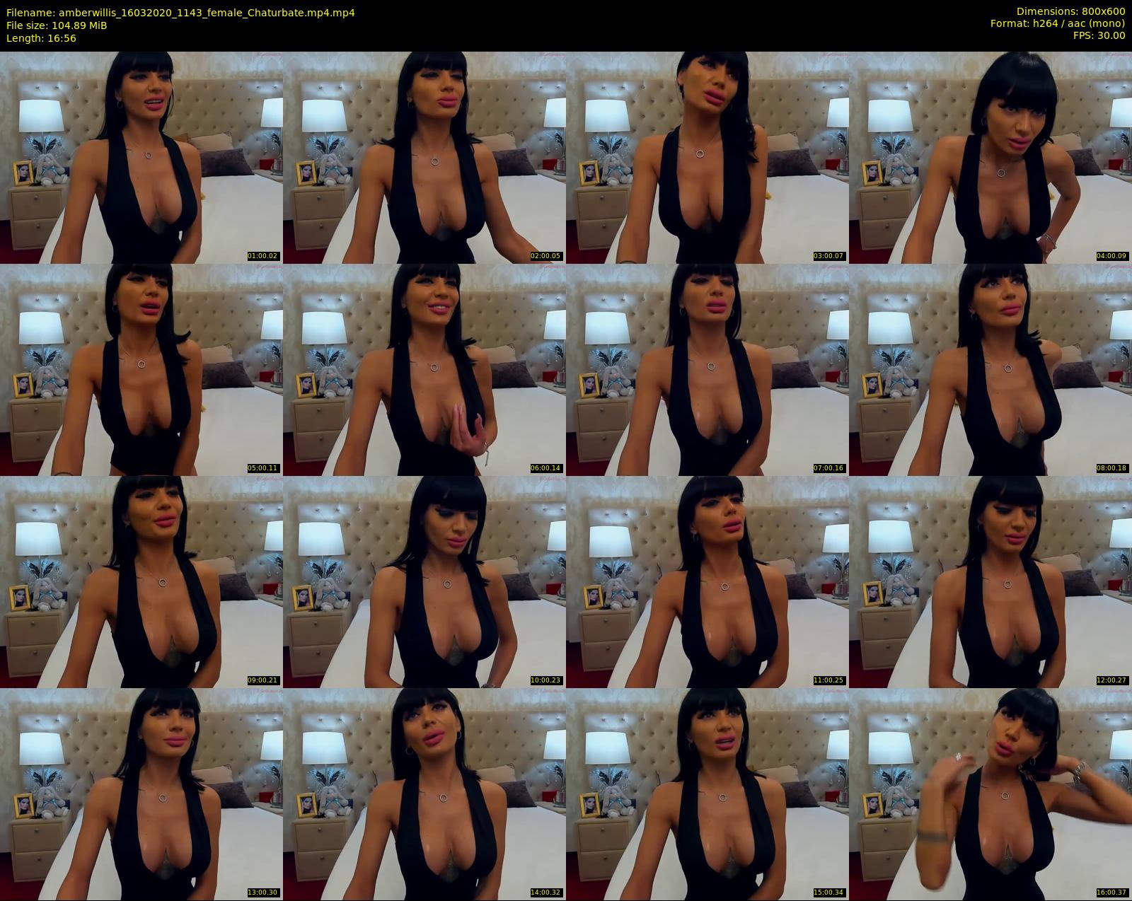 amberwillis — 17 minute Chaturbate female cam show recording, 480p, Mar 16, 2020
