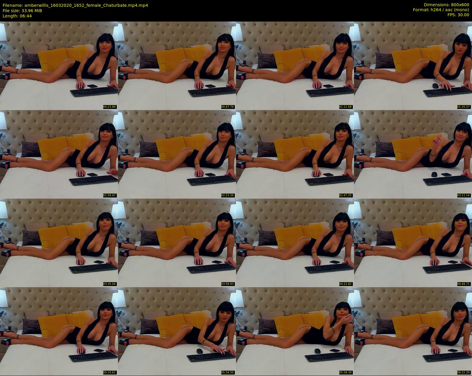 amberwillis — 7 minute Chaturbate female cam show recording, 480p, Mar 16, 2020