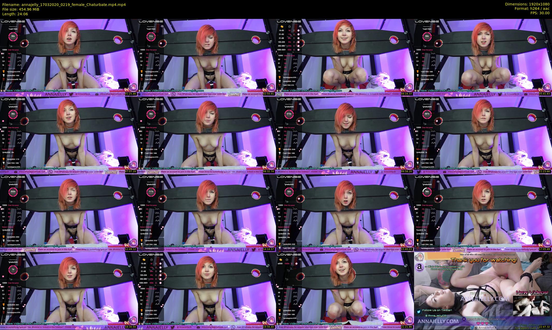 annajelly — 25 minute Chaturbate couple cam show recording, 1080p, Mar 17, 2020