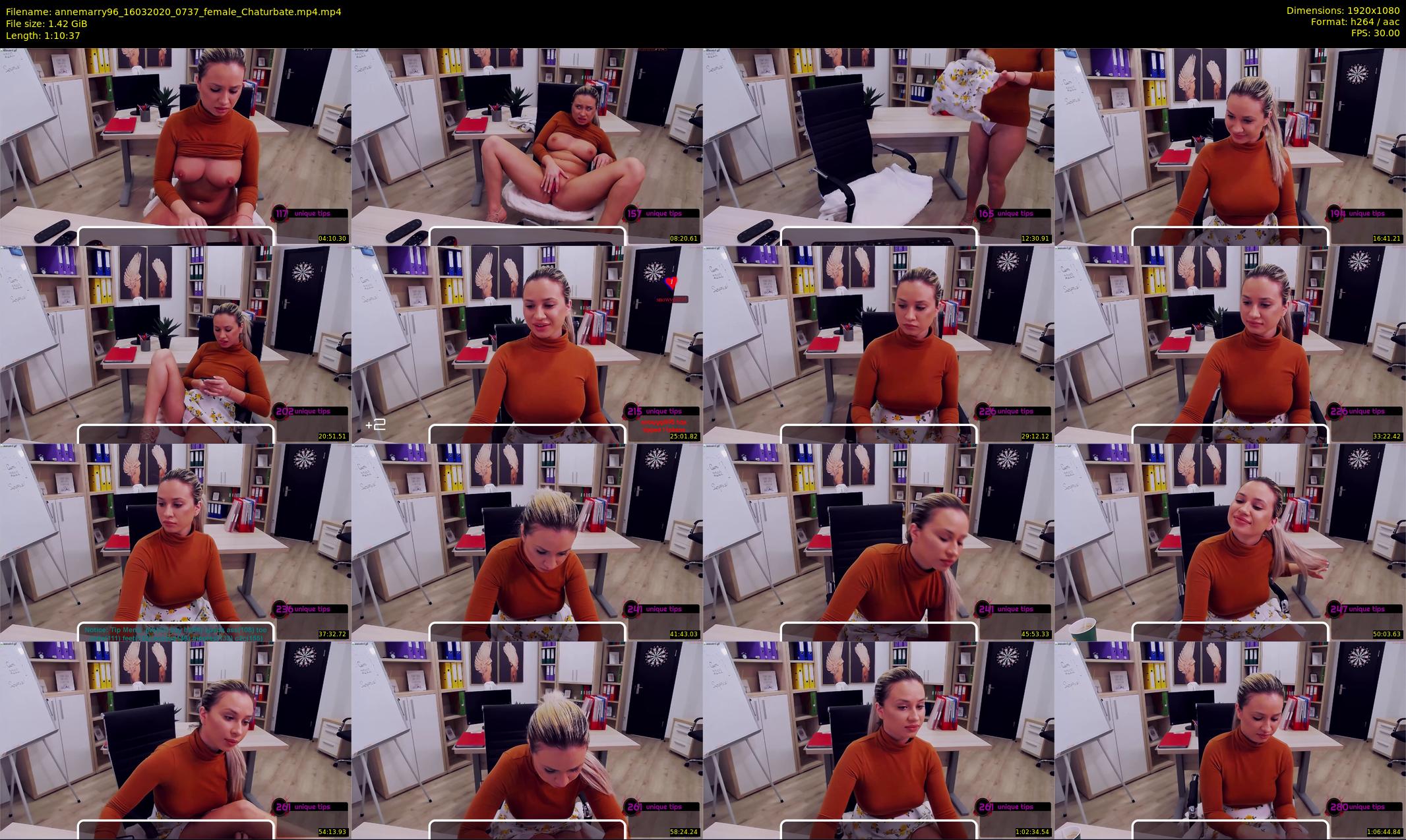 annemarry96 — 71 minute Chaturbate female cam show recording, 1080p, Mar 16, 2020