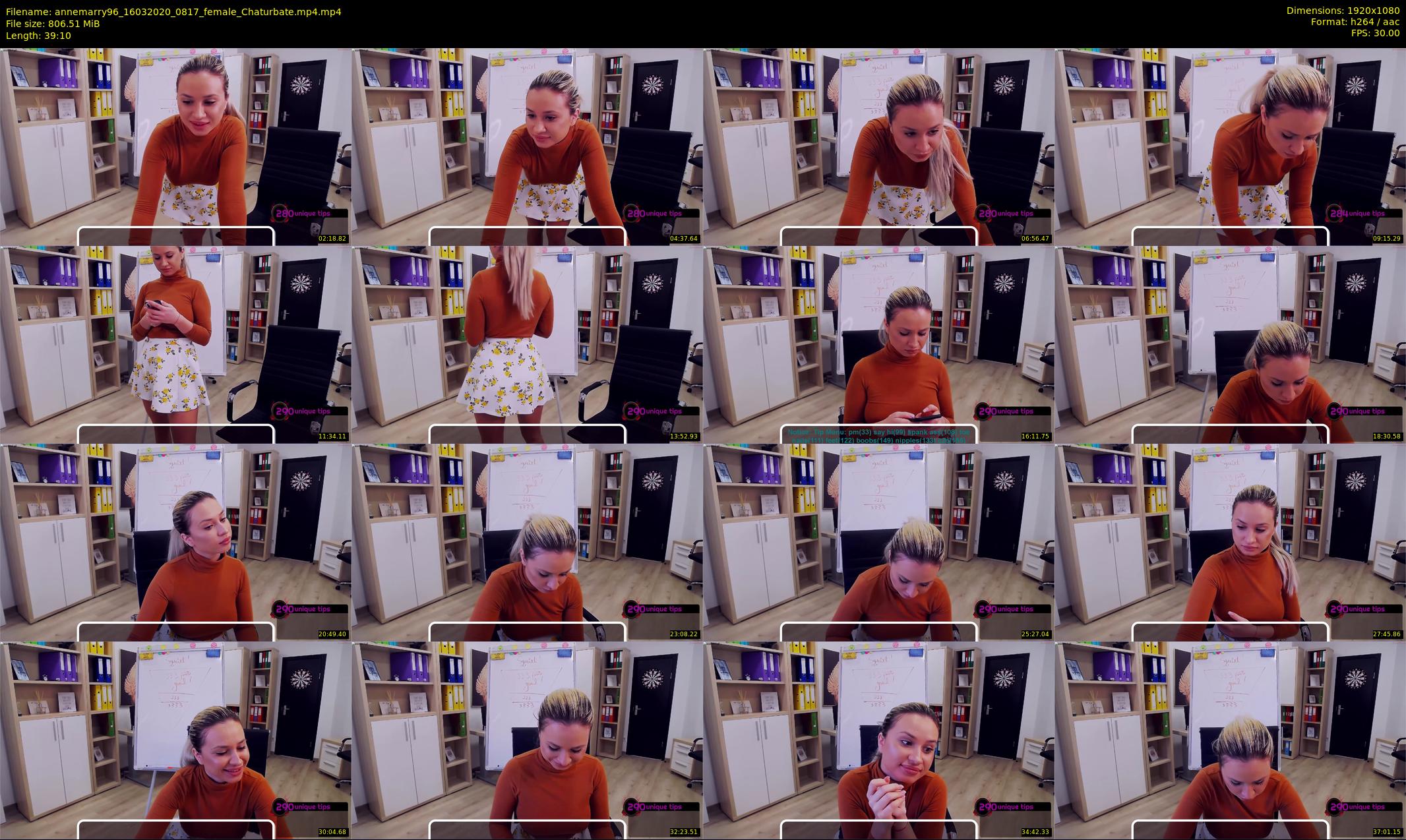 annemarry96 — 40 minute Chaturbate female cam show recording, 1080p, Mar 16, 2020
