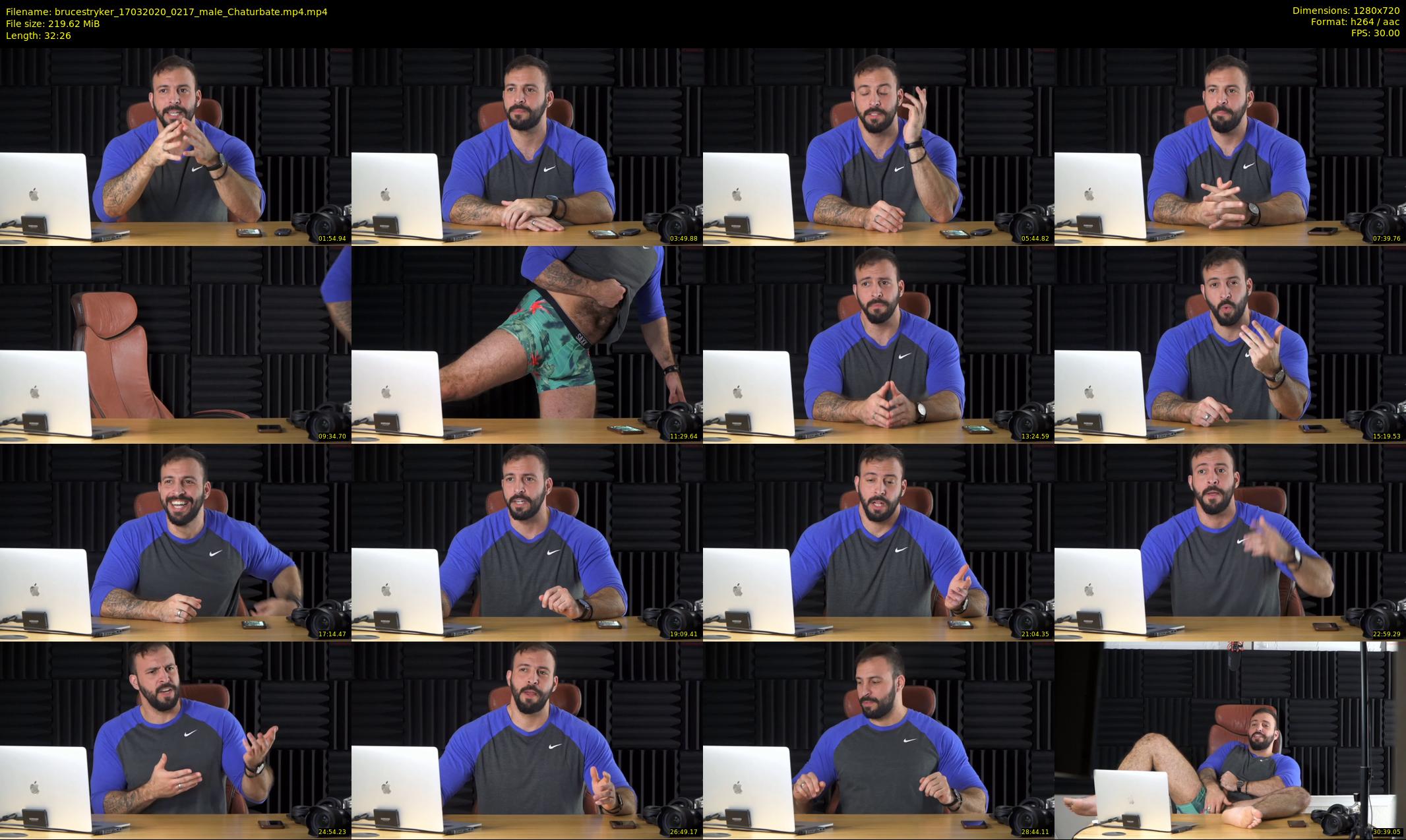 brucestryker — 33 minute Chaturbate male cam show recording, 720p, Mar 17, 2020