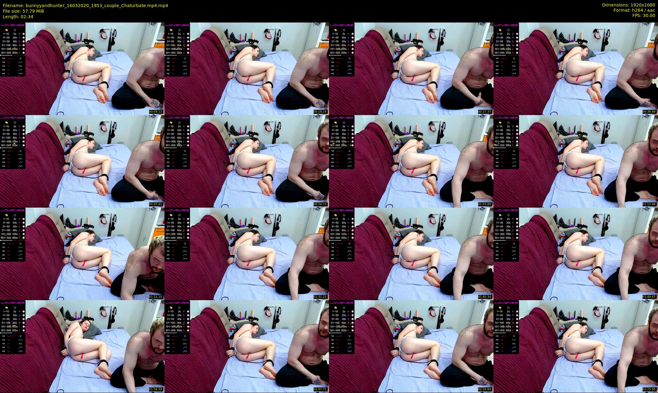 bunnyyandhunter — 3 minute Chaturbate couple cam show recording, 1080p, Mar 16, 2020