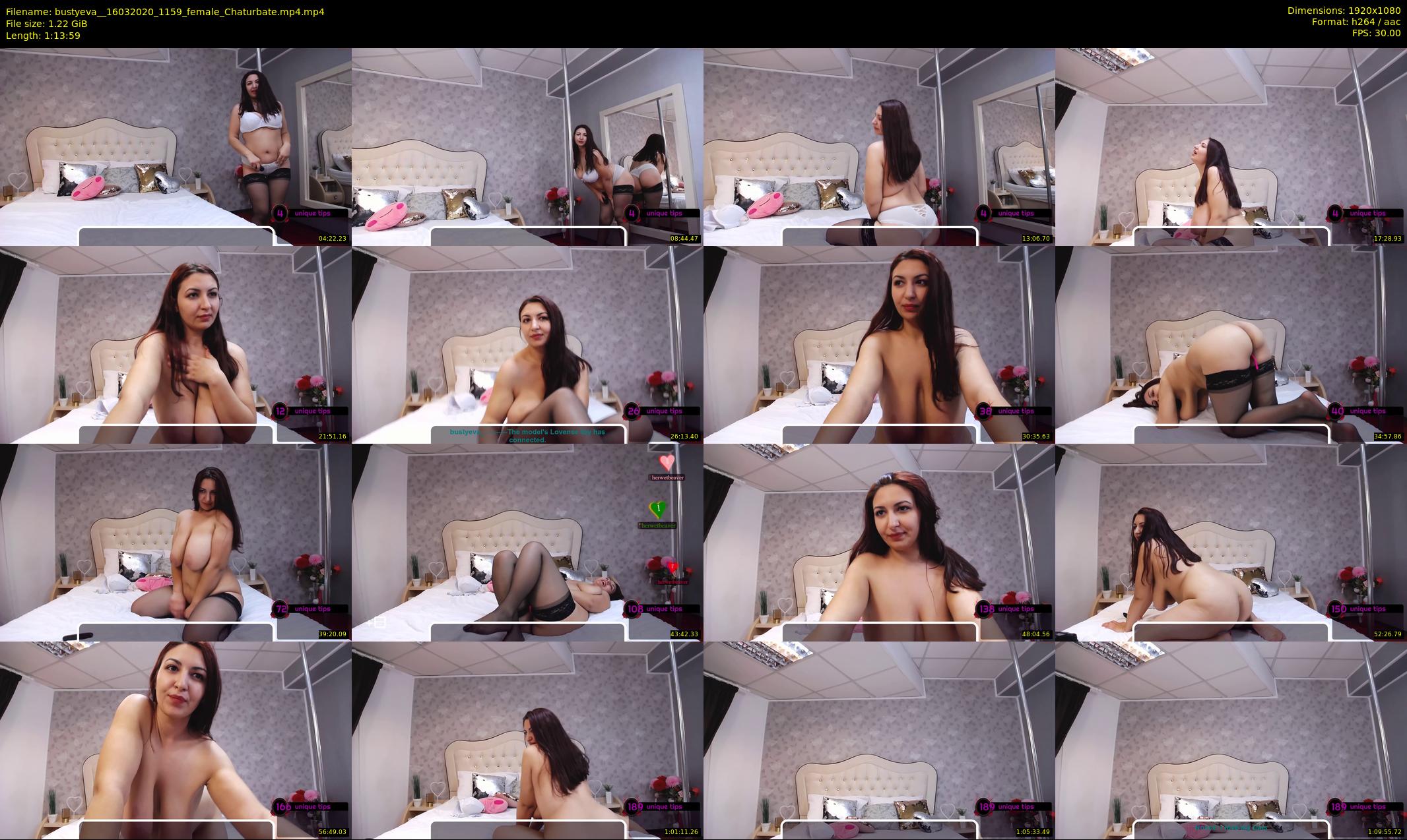 bustyeva_ — 74 minute Chaturbate female cam show recording, 1080p, Mar 16, 2020