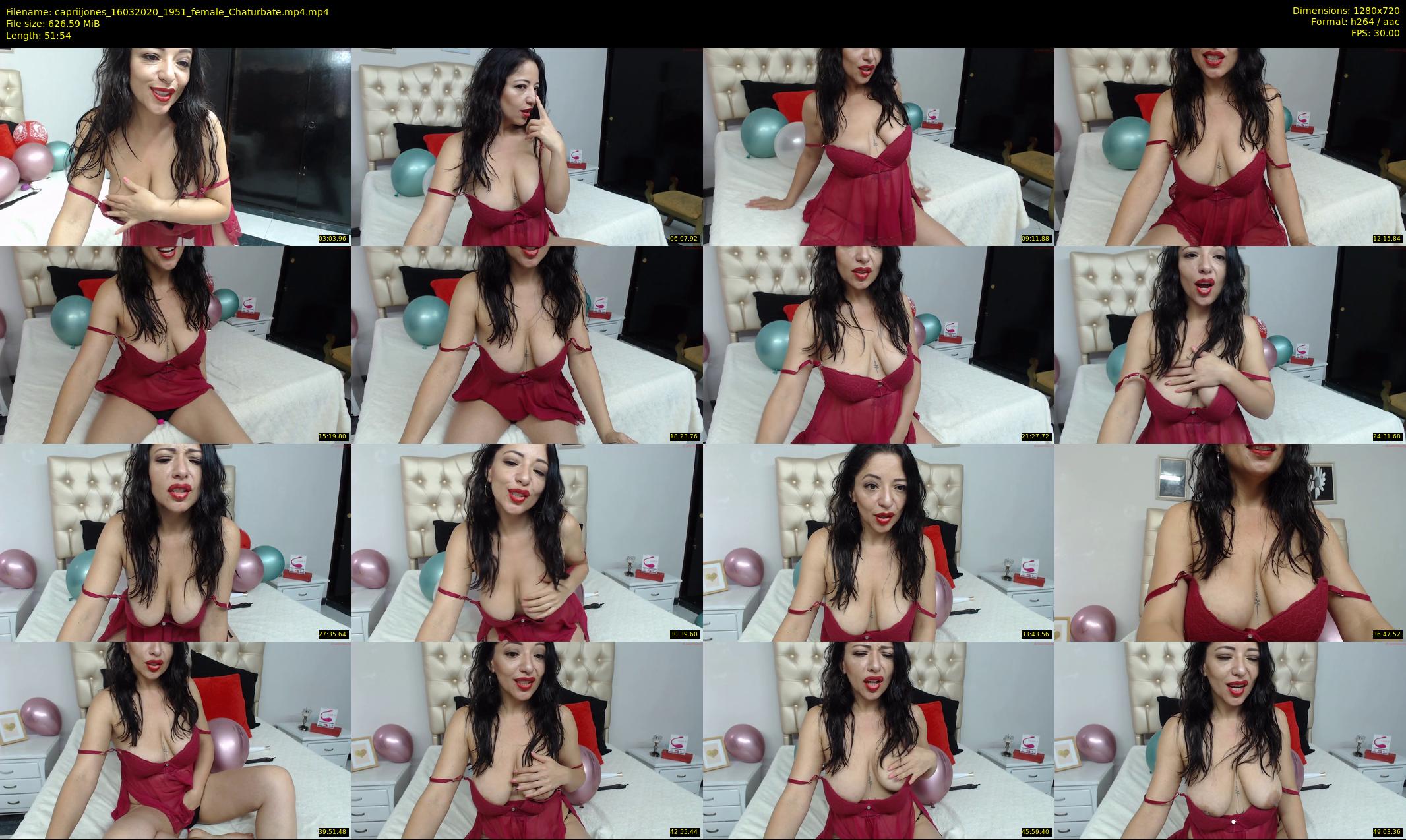 capriijones — 52 minute Chaturbate female cam show recording, 720p, Mar 16, 2020