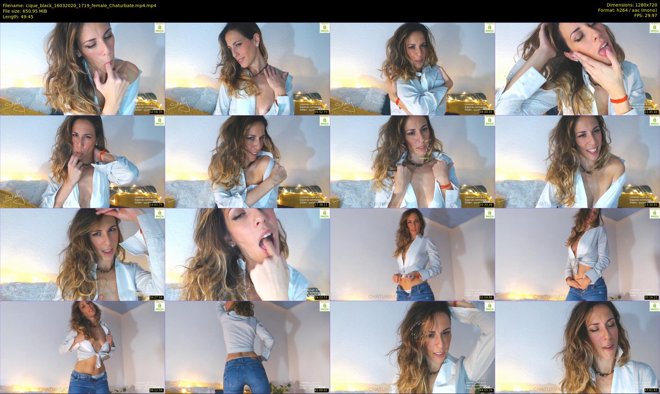 cique_black — 50 minute Chaturbate female cam show recording, 720p, Mar 16, 2020