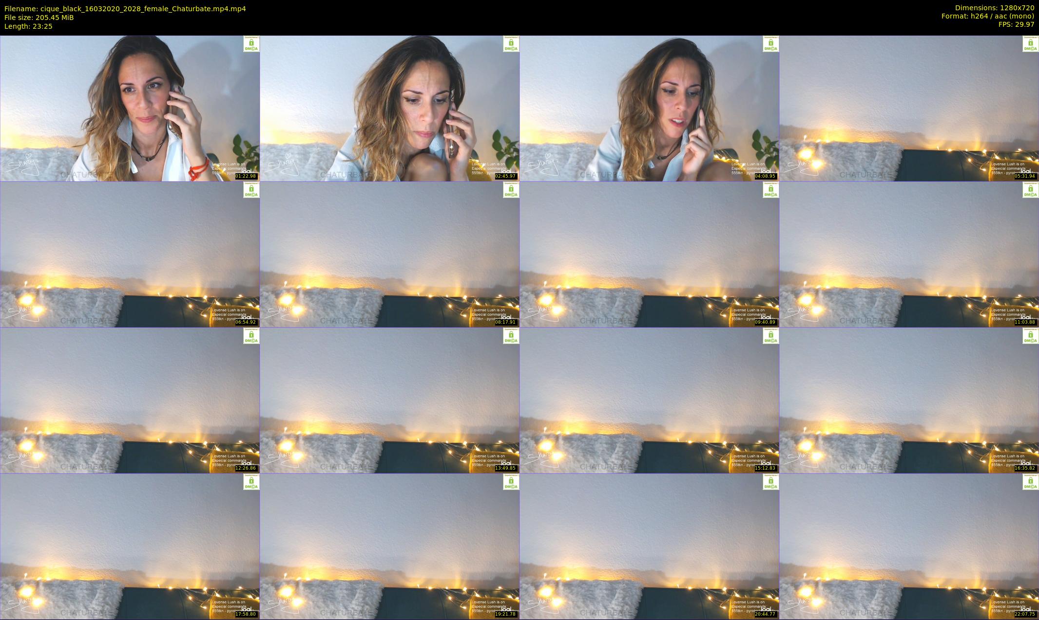 cique_black — 24 minute Chaturbate female cam show recording, 720p, Mar 16, 2020