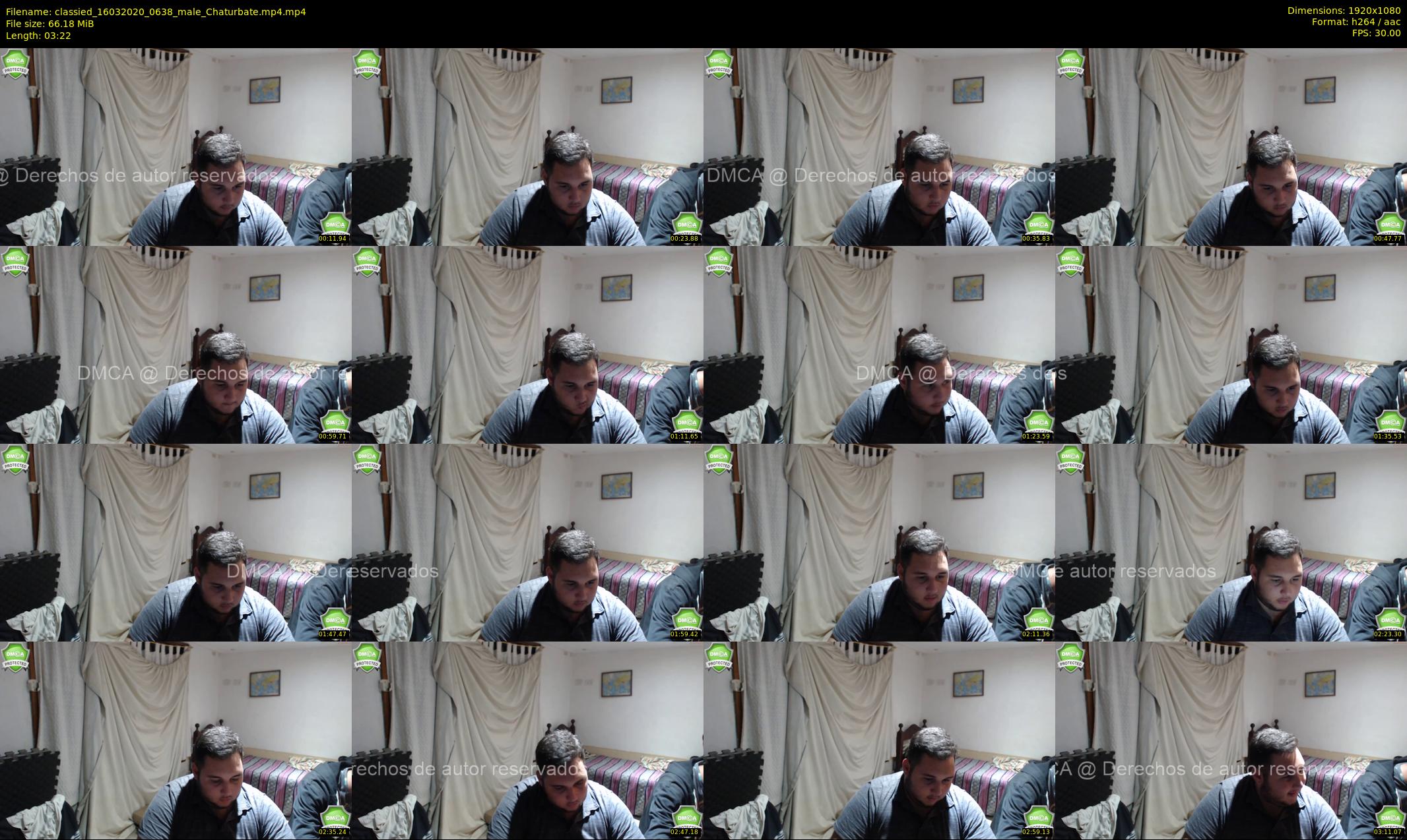 classied — 4 minute Chaturbate male cam show recording, 1080p, Mar 16, 2020