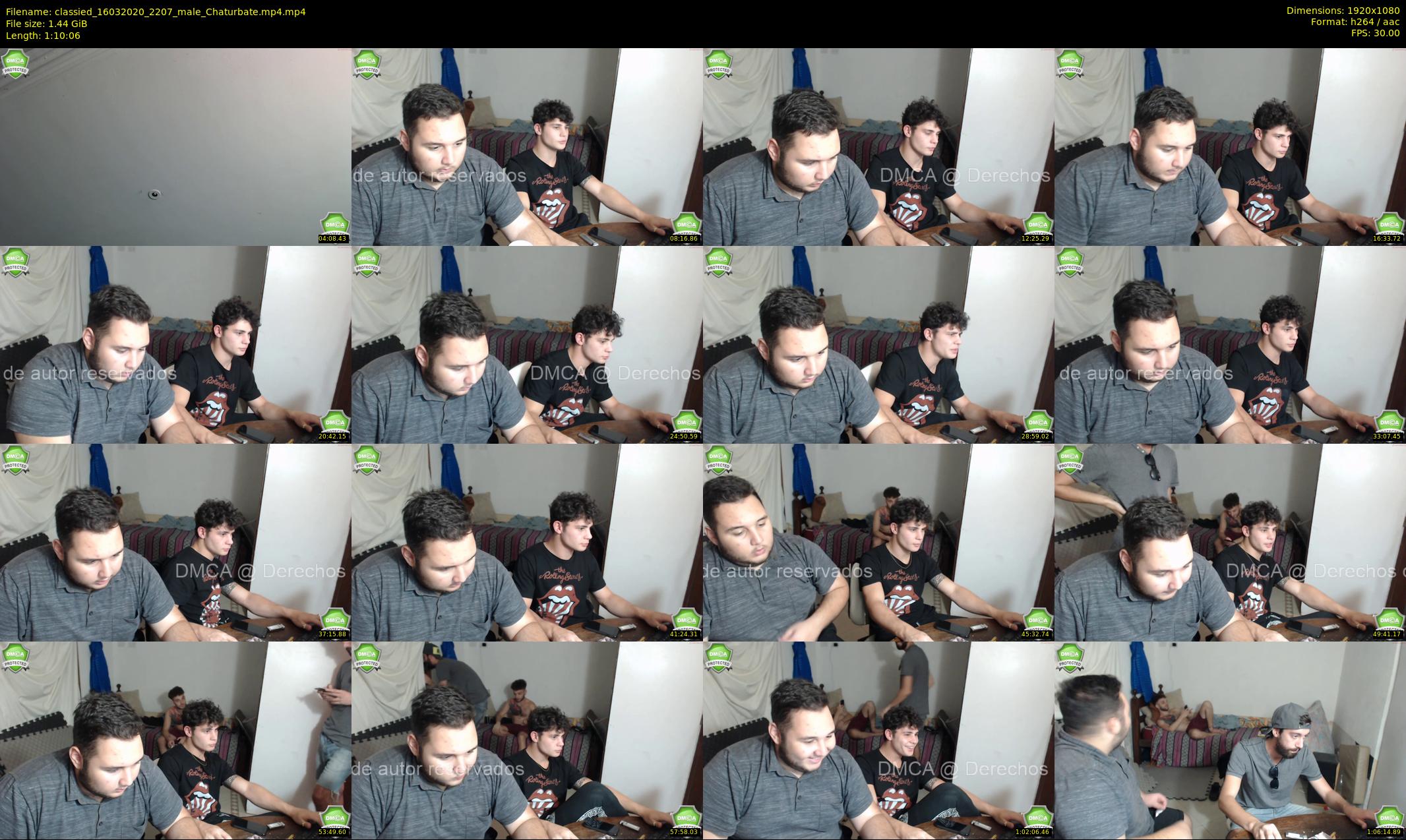 classied — 71 minute Chaturbate male cam show recording, 1080p, Mar 16, 2020
