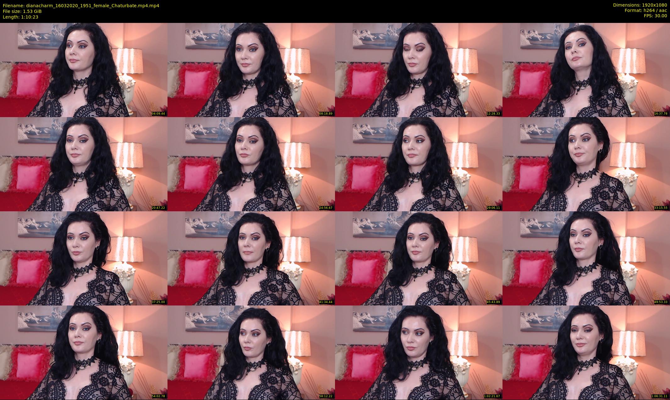 dianacharm — 71 minute Chaturbate female cam show recording, 1080p, Mar 16, 2020