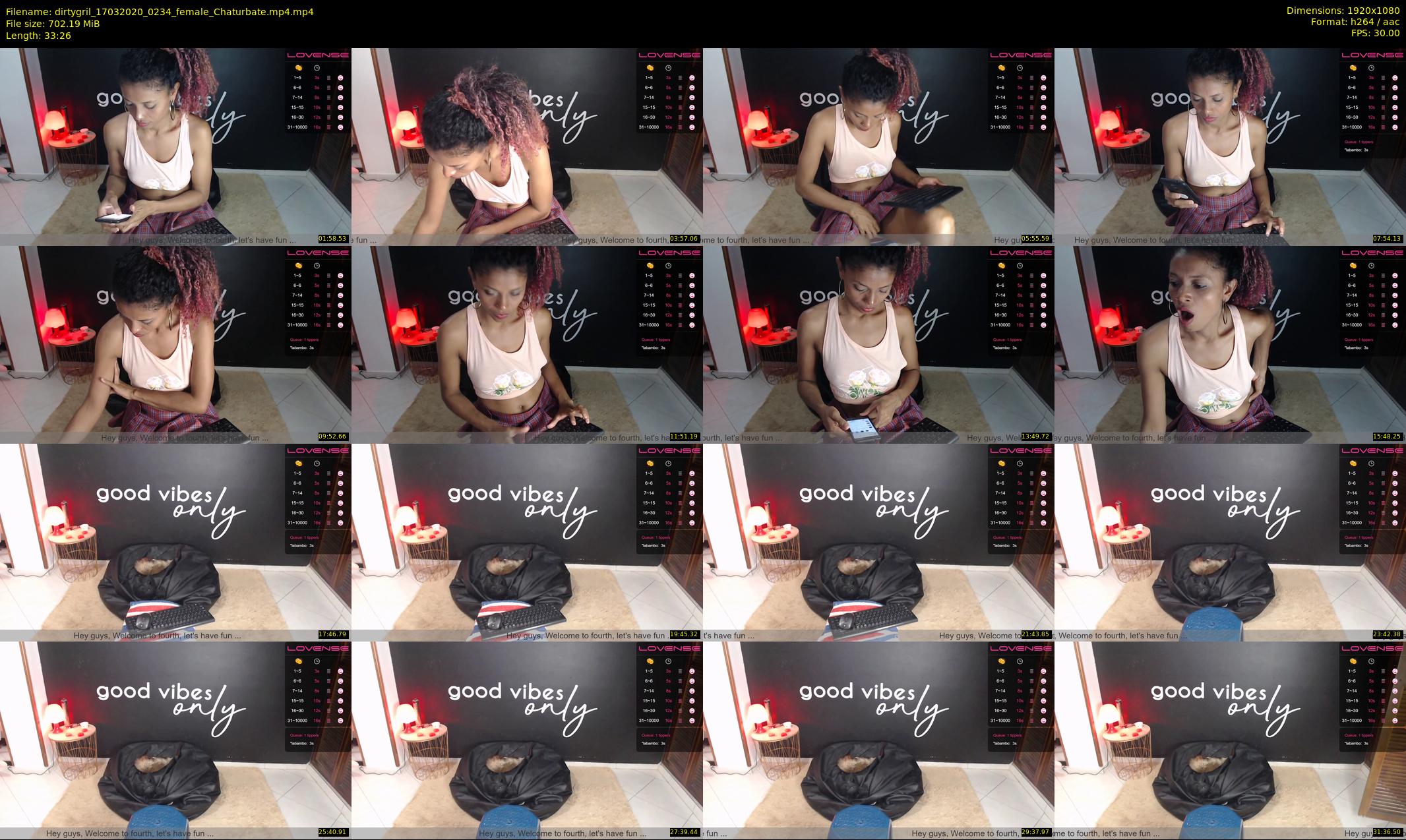 dirtygril — 34 minute Chaturbate female cam show recording, 1080p, Mar 17, 2020