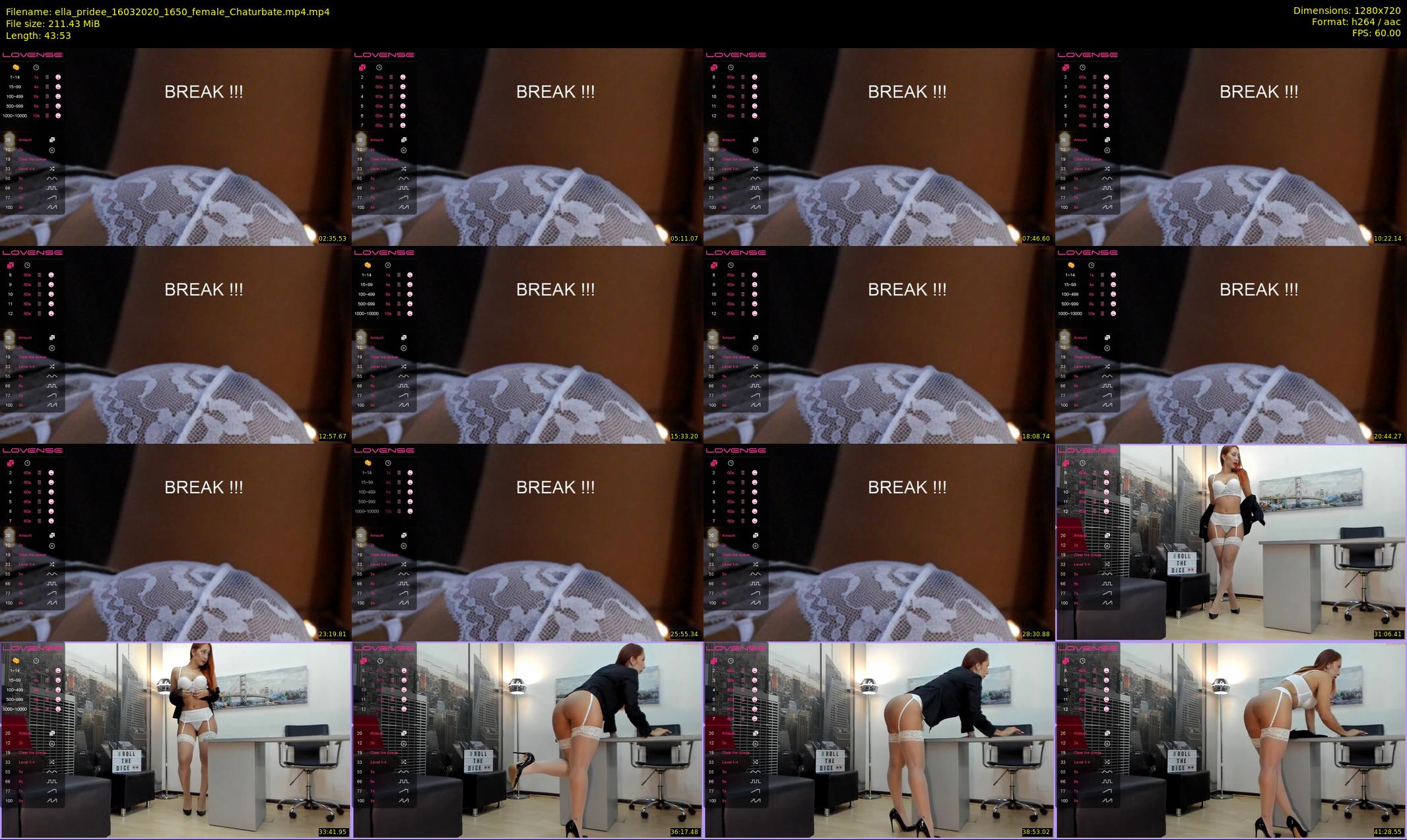 ella_pridee — 44 minute Chaturbate female cam show recording, 720p, Mar 16, 2020