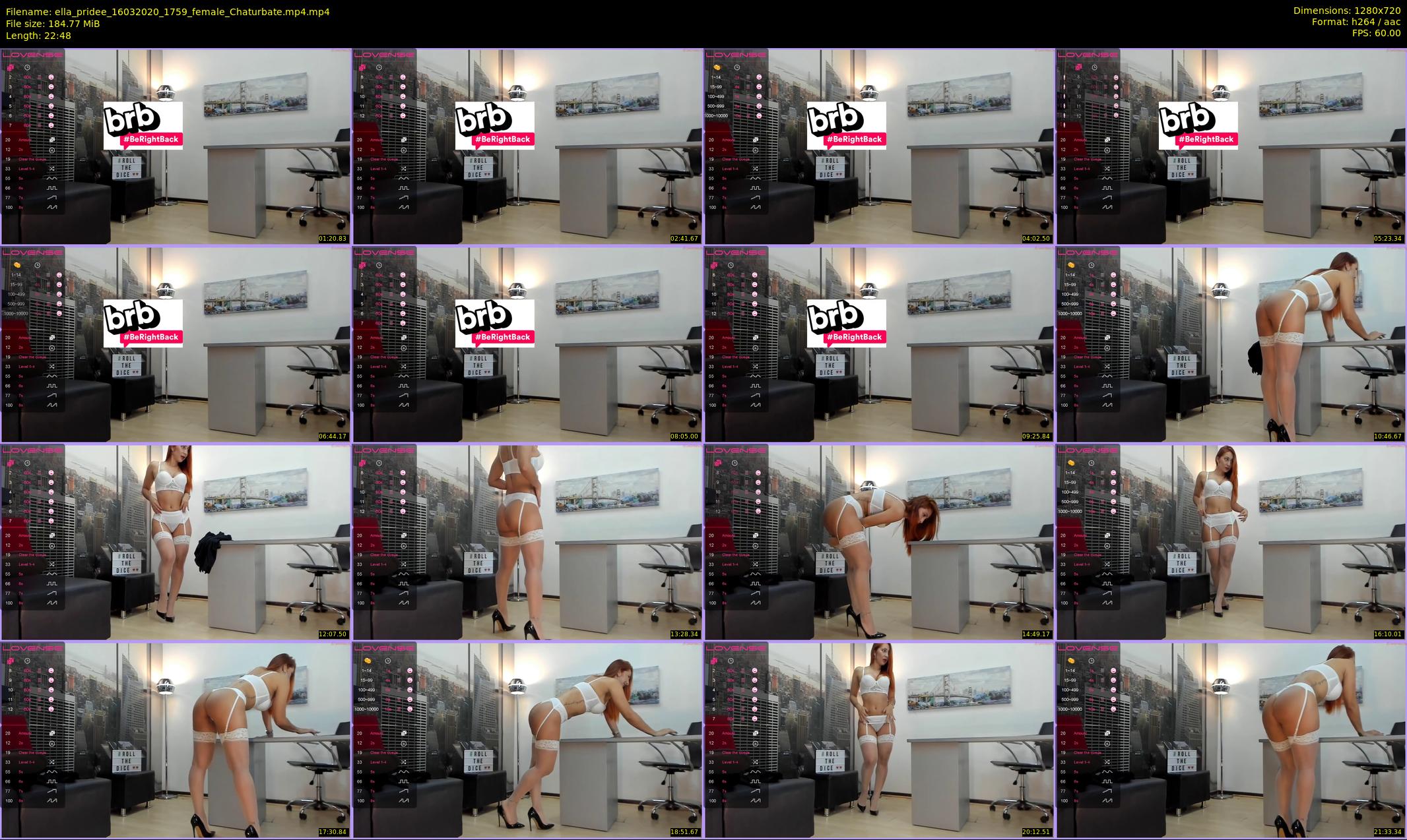 ella_pridee — 23 minute Chaturbate female cam show recording, 720p, Mar 16, 2020