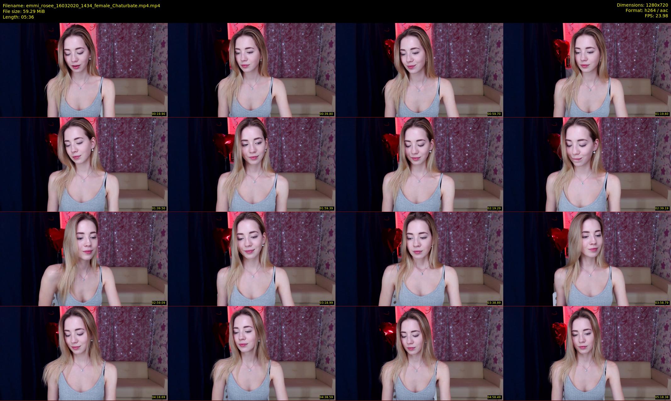 emmi_rosee — 6 minute Chaturbate female cam show recording, 720p, Mar 16, 2020
