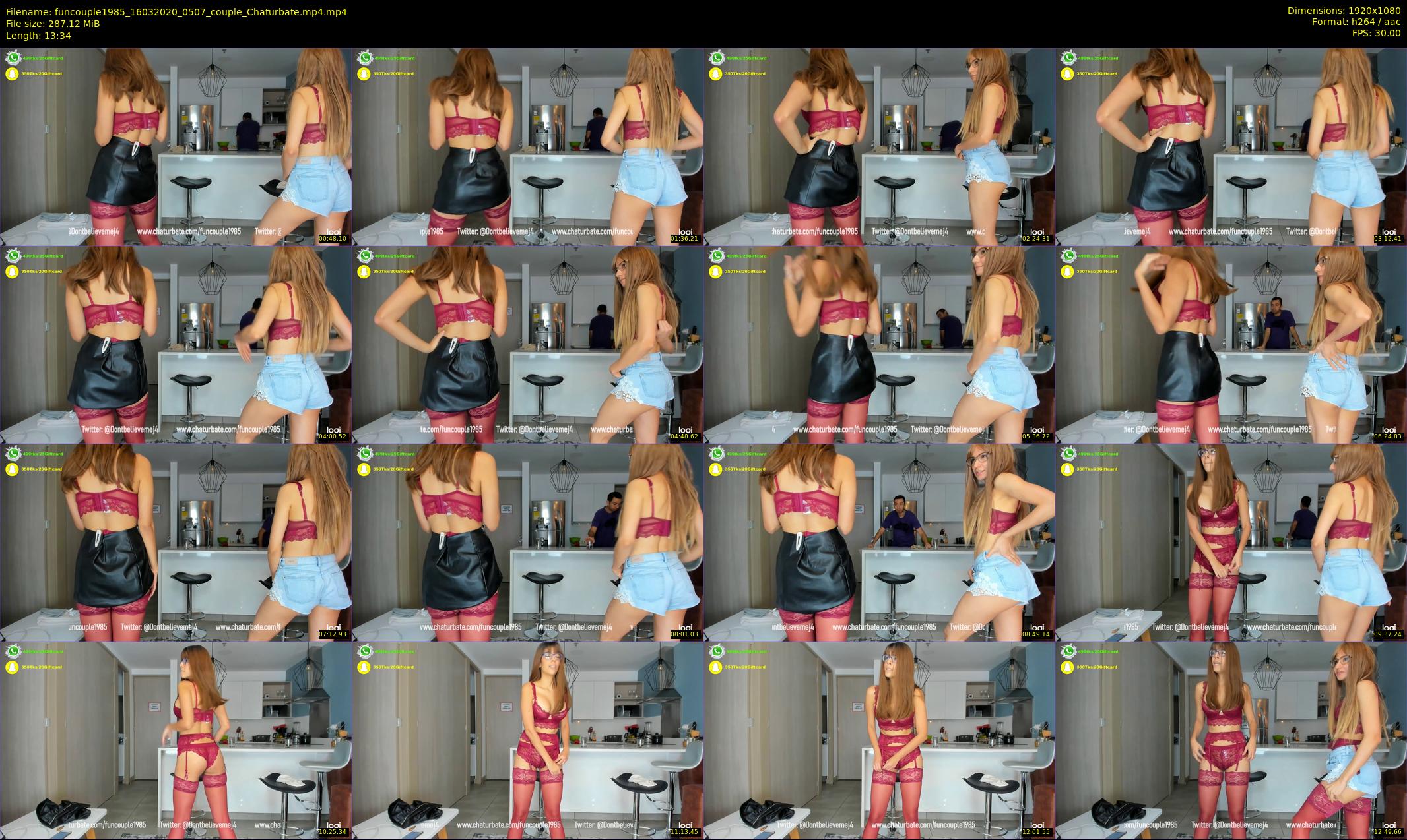 funcouple1985 — 14 minute Chaturbate couple cam show recording, 1080p, Mar 16, 2020