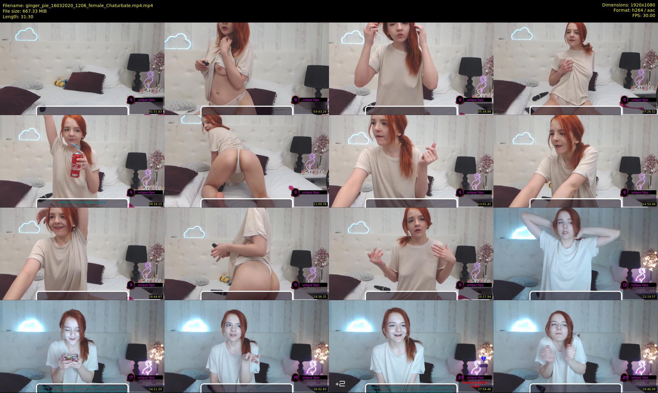 ginger_pie — 32 minute Chaturbate female cam show recording, 1080p, Mar 16, 2020