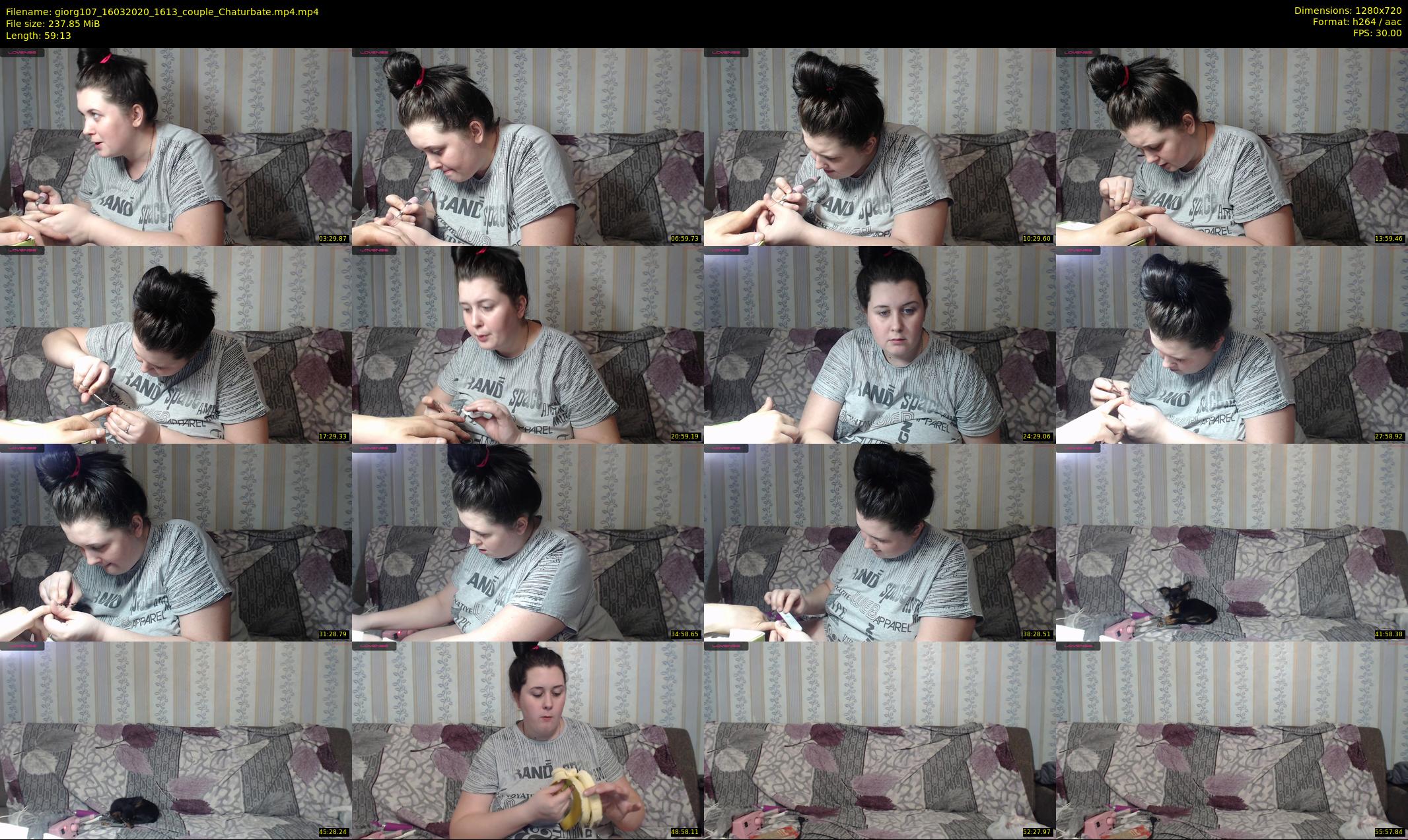 giorg107 — 60 minute Chaturbate couple cam show recording, 720p, Mar 16, 2020