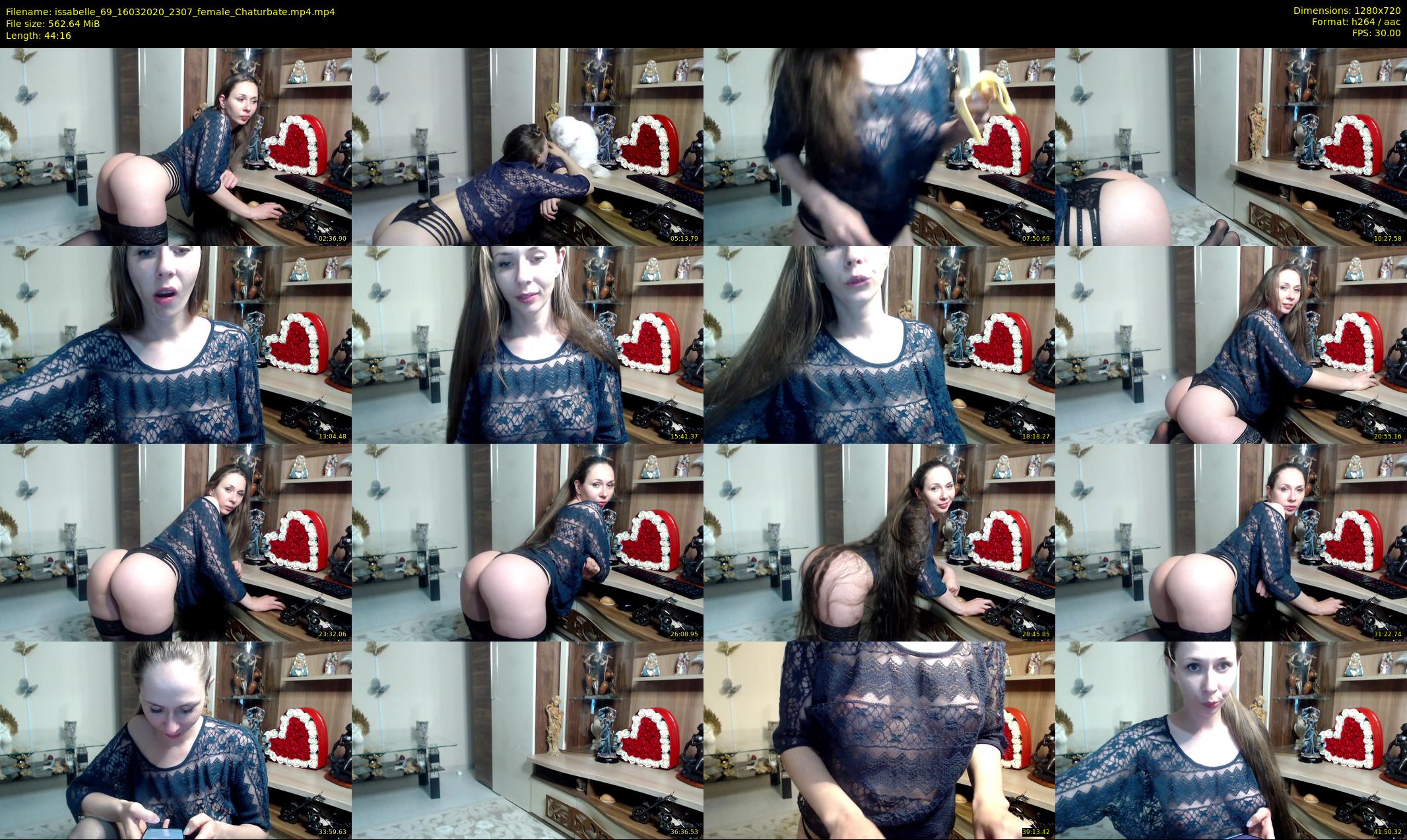 issabelle_69 — 45 minute Chaturbate couple cam show recording, 720p, Mar 16, 2020