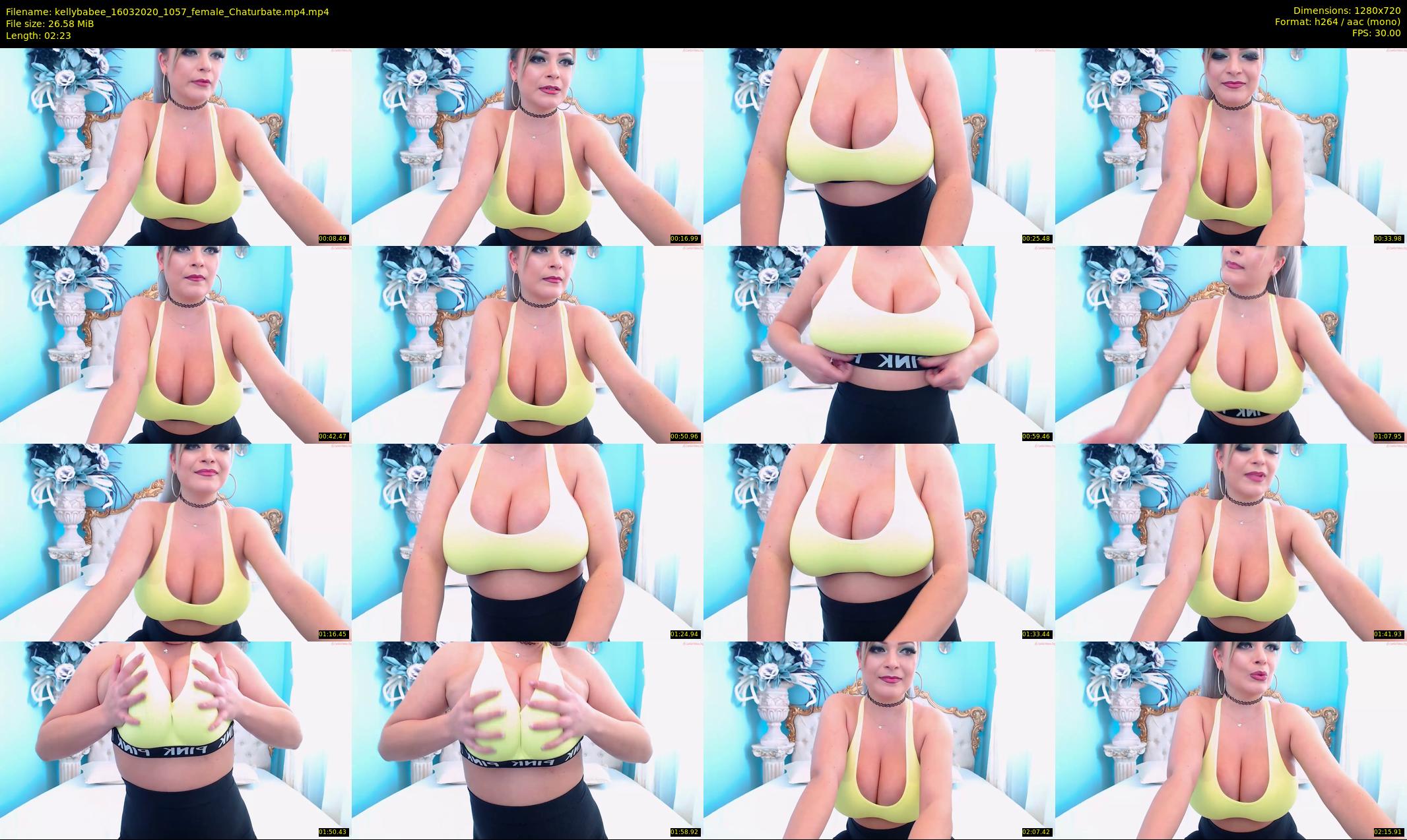 kellybabee — 3 minute Chaturbate female cam show recording, 720p, Mar 16, 2020